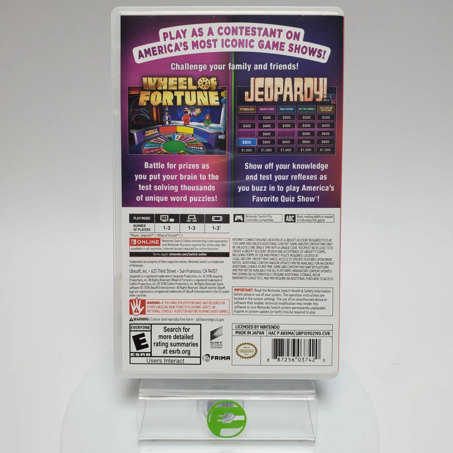 America's Greatest Game Shows: Wheel of Fortune & Jeopardy (Switch, 2018) - Image 2