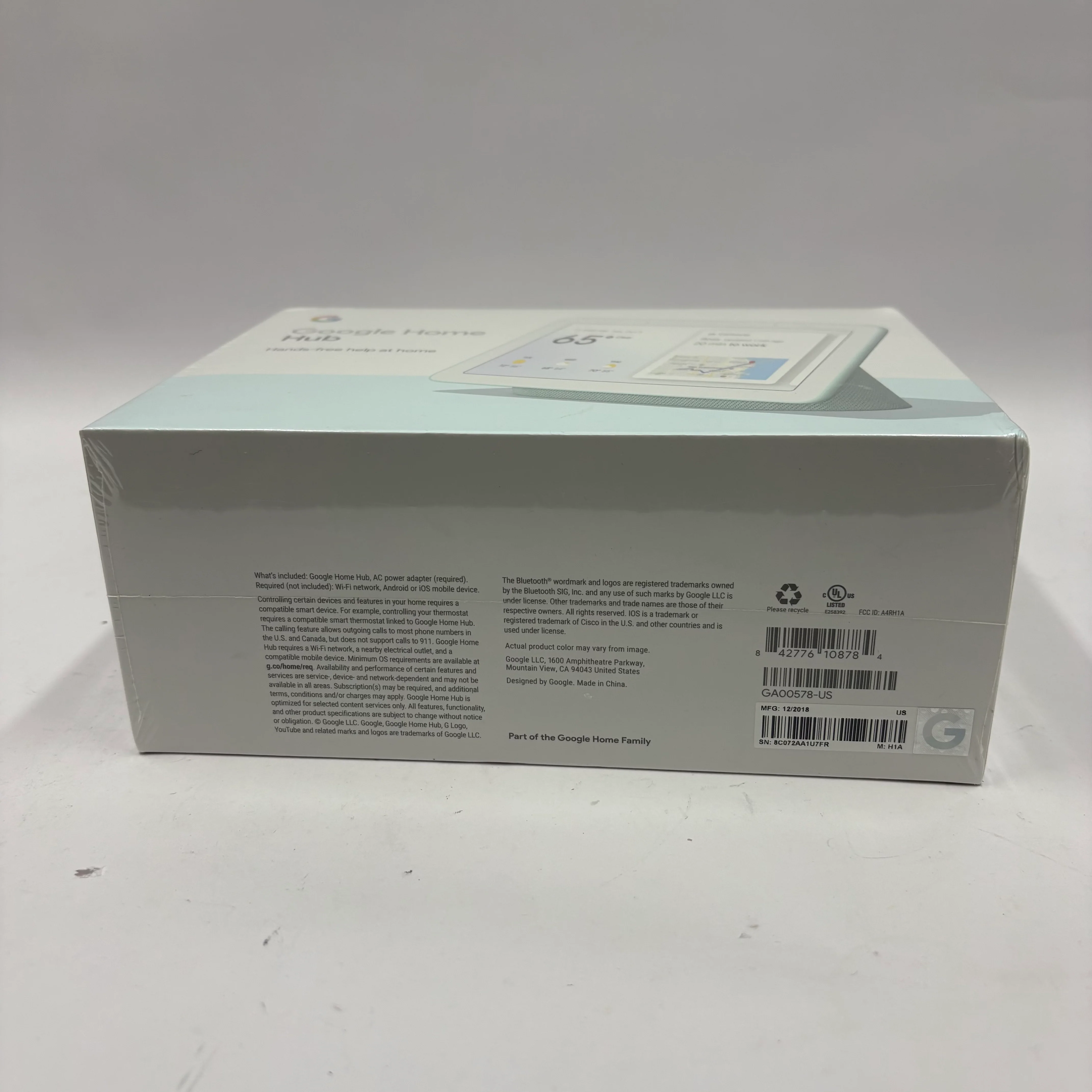 Google Home Hub 1st Gen Smart Display Green GA00578-US - Image 5