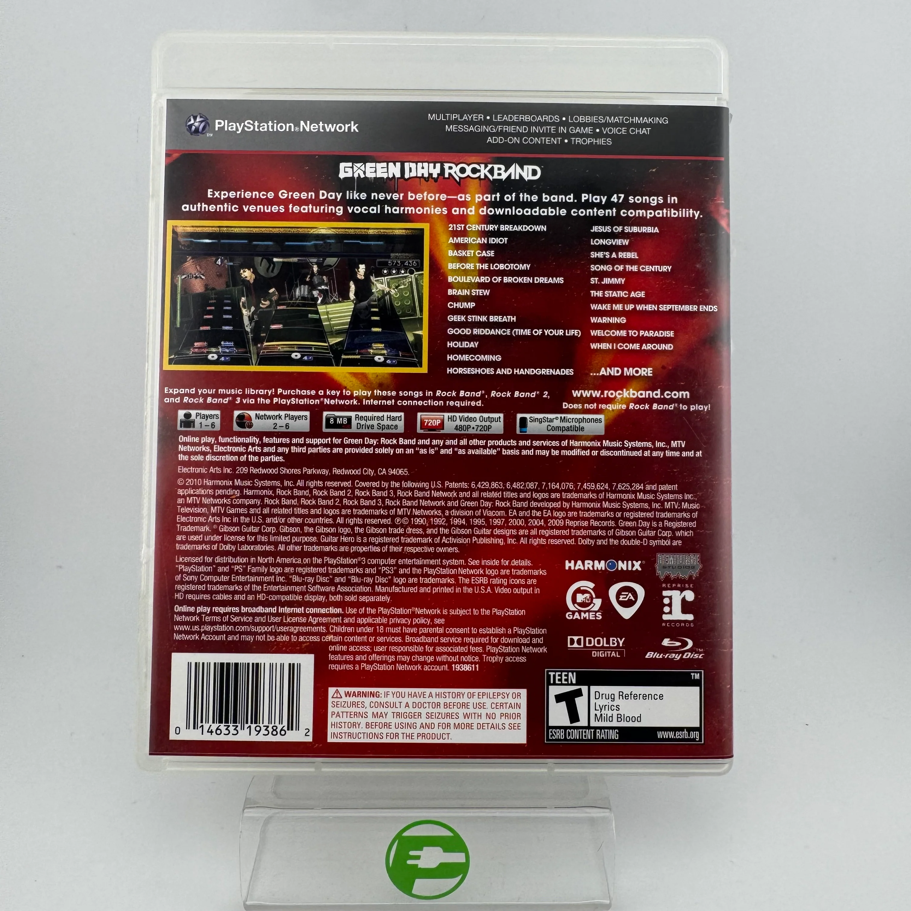 Green Day: Rock Band (Sony PlayStation 3 PS3, 2010) - Image 2