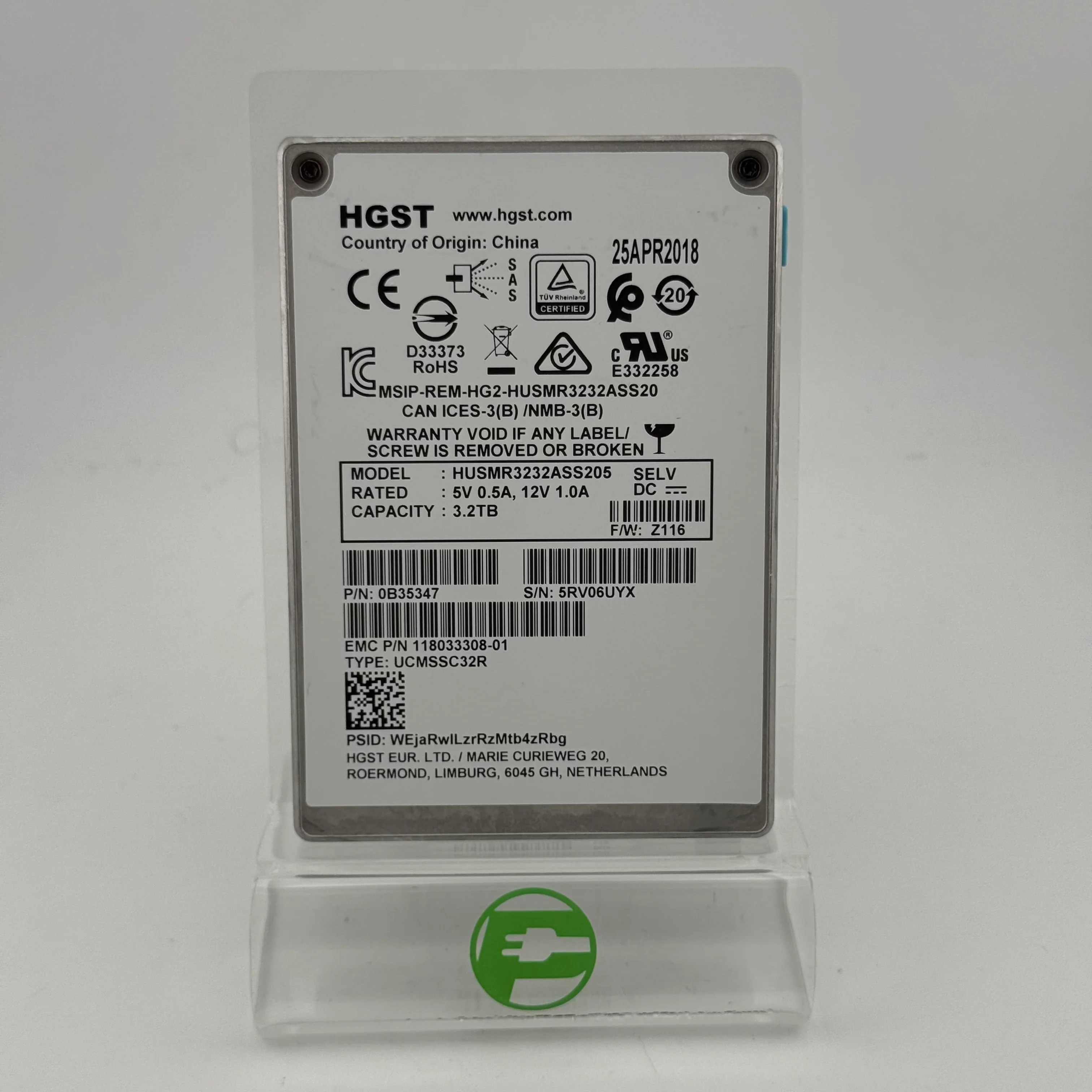 HGST Ultrastar SS300 3.2TB 2.5" SSD HUSMR3232ASS205