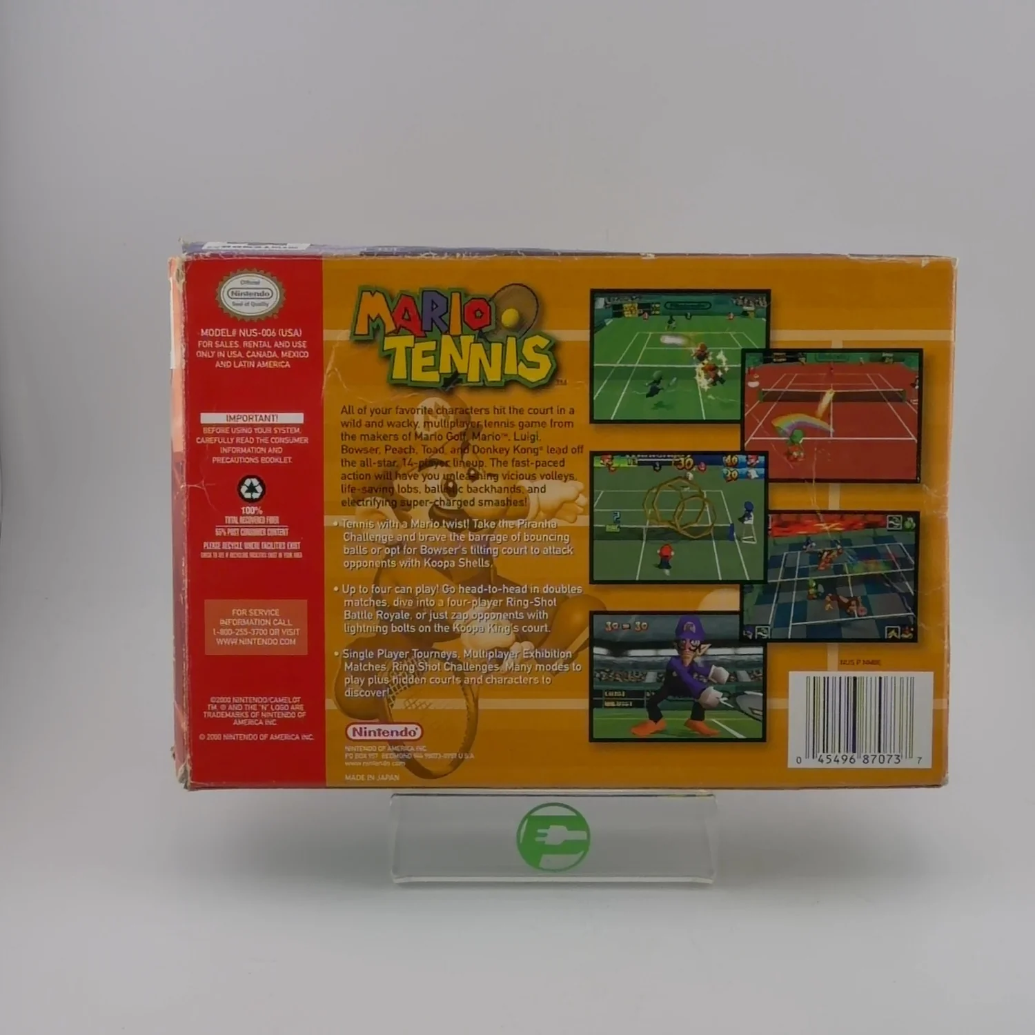 Mario Tennis (Nintendo 64 N64, 2000) - Image 2