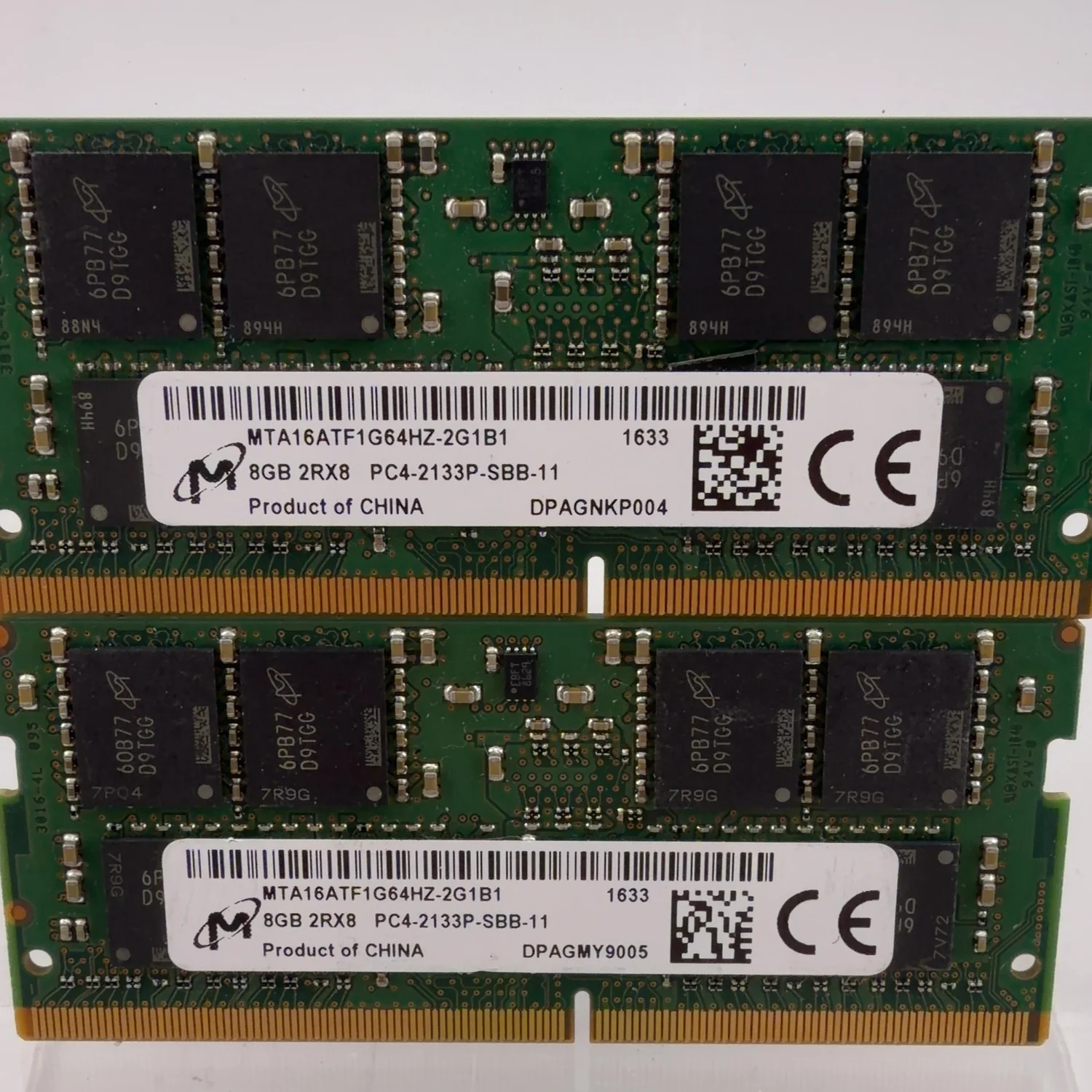 Micron  16GB (2x8GB) RAM DDR4 2133MHz MTA16ATF1G64HZ-2G1B1 - Image 2