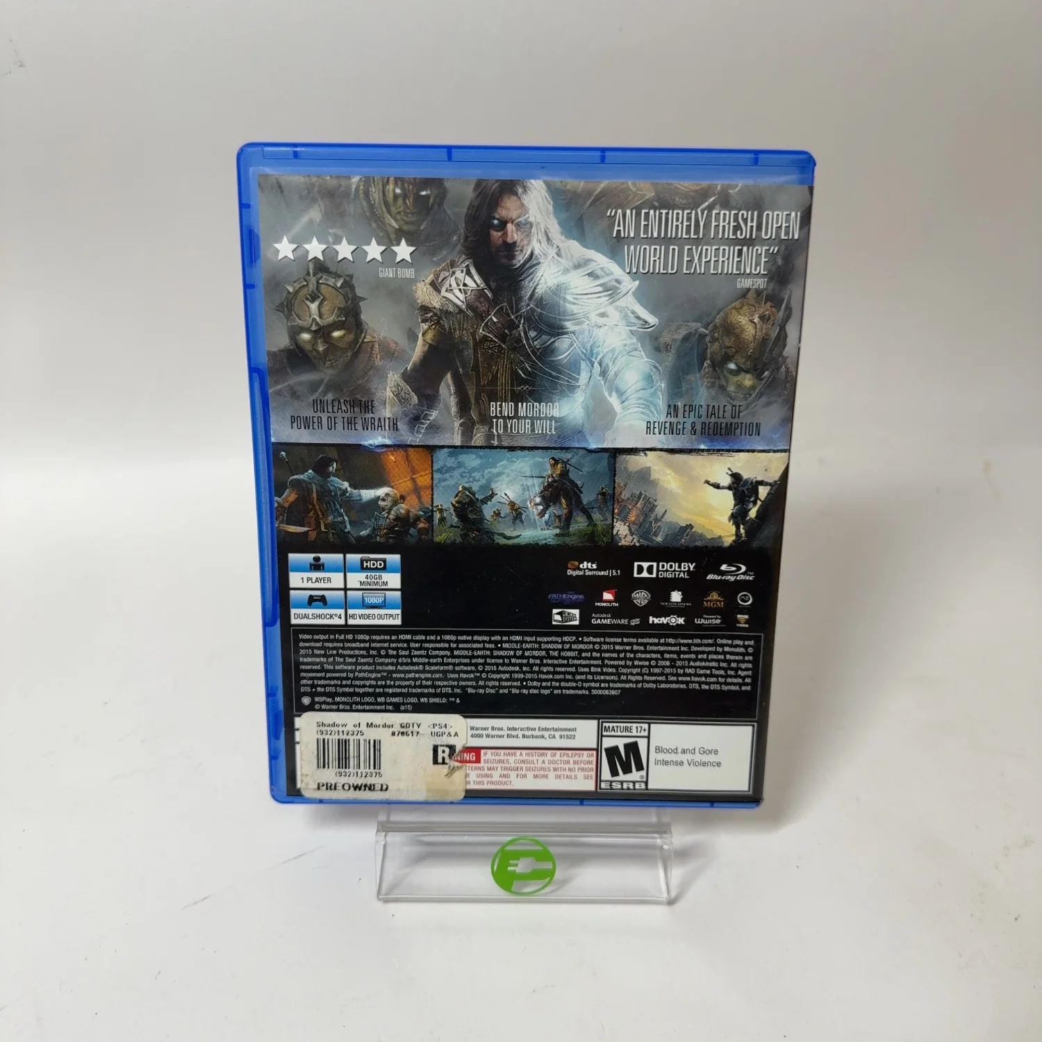Middle Earth: Shadow of Mordor [Game of the Year] (Sony PlayStation 4 PS4, 2015) - Image 2