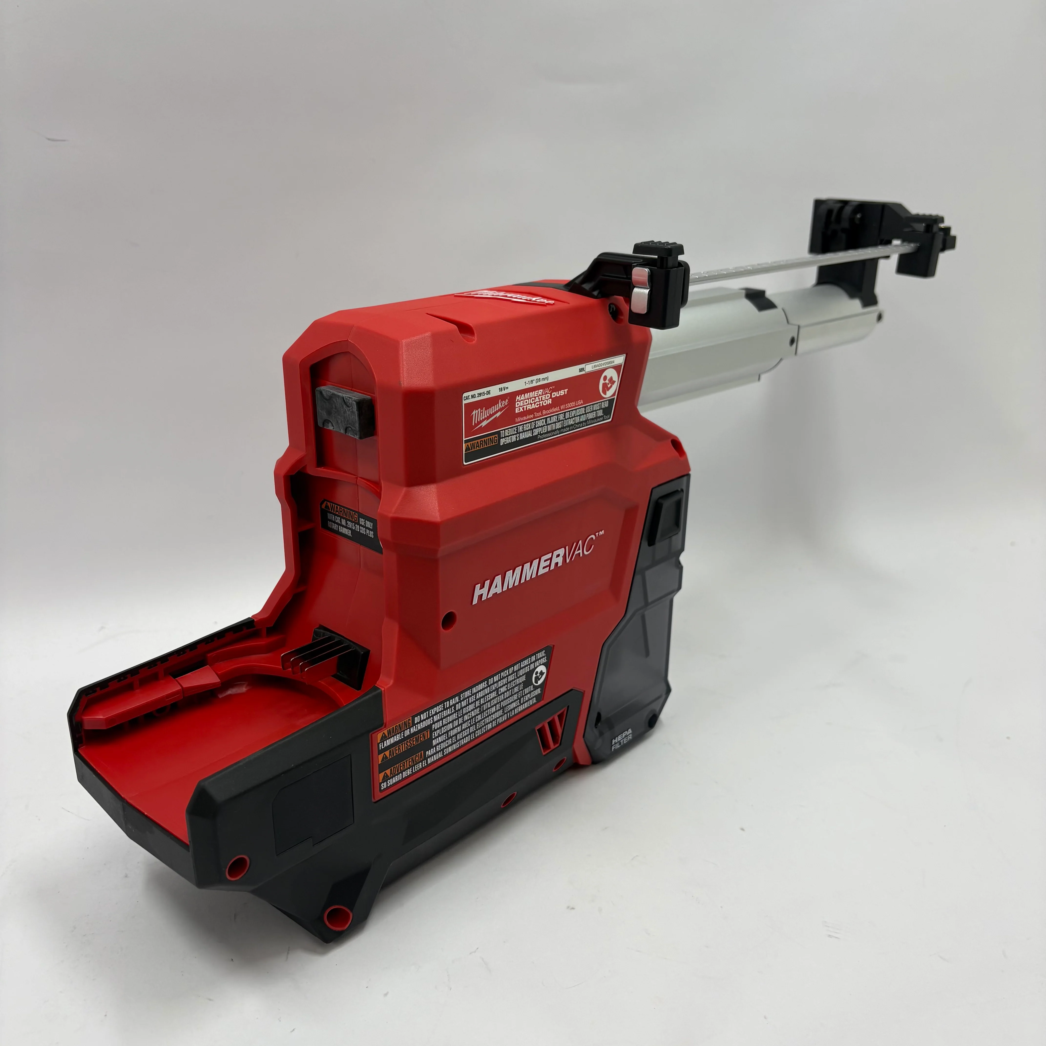 Milwaukee 2915-DE M18 18V Fuel HammerVac Dedicated Dust Extractor - Image 3