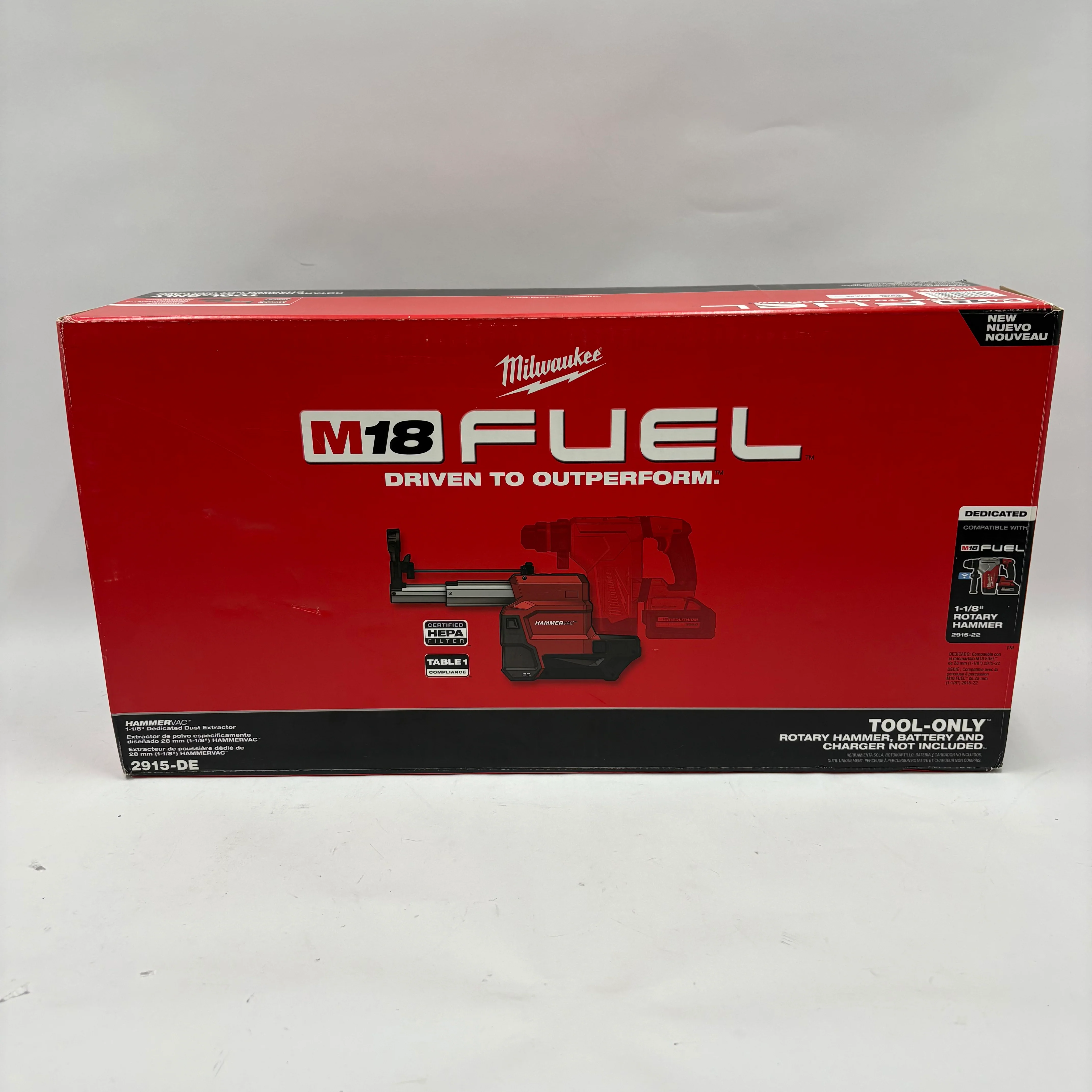 Milwaukee 2915-DE M18 18V Fuel HammerVac Dedicated Dust Extractor - Image 6