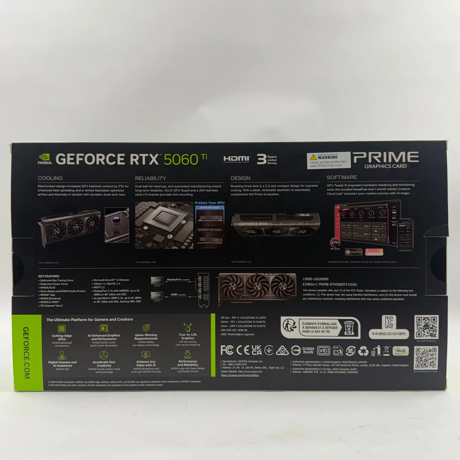 New Asus GeForce RTX 5070 Ti Prime 16GB GDDR7 Graphics Card PRIME-RTX5070TI-016G - Image 3