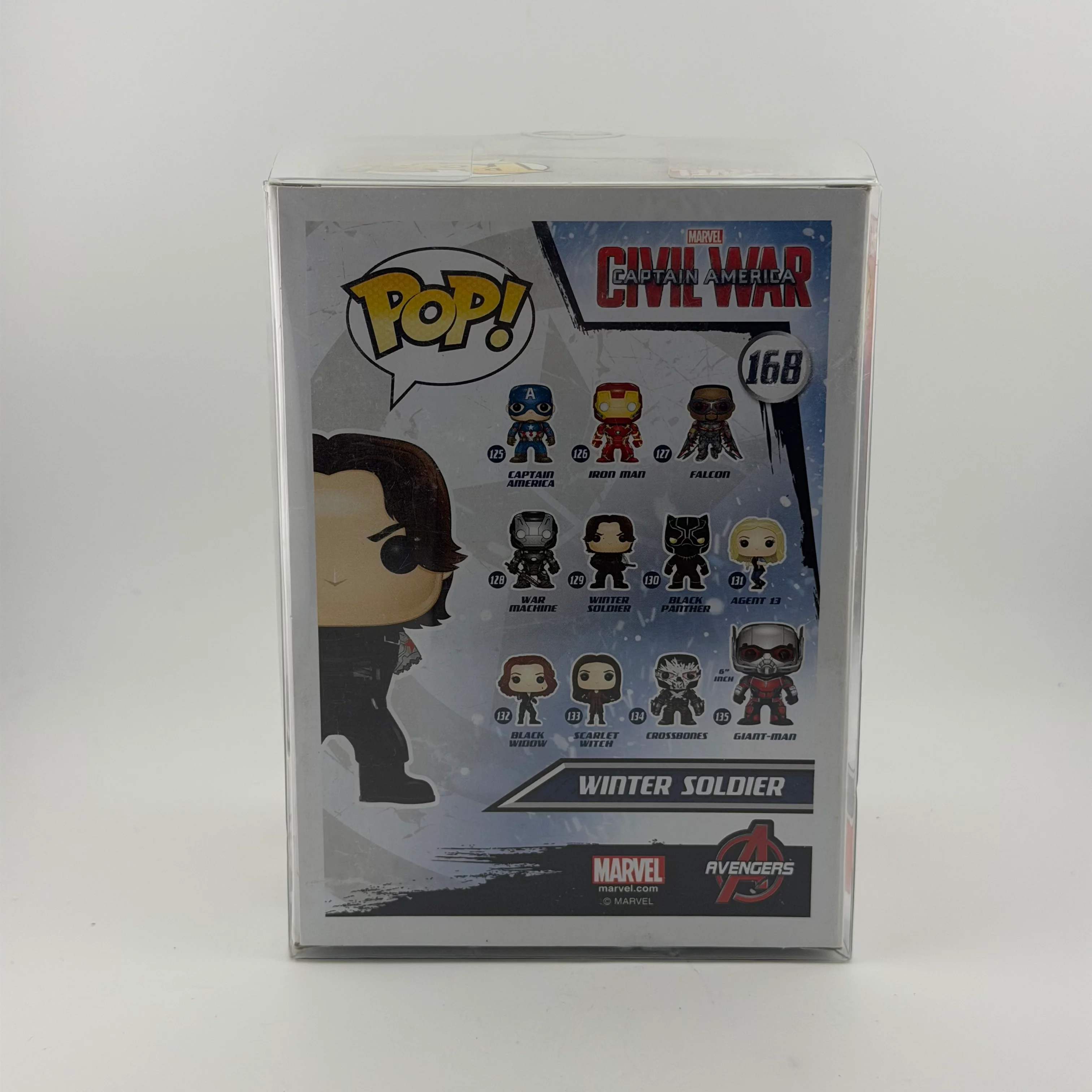New Funko Pop Captin America Civil War Winter Soldier #168 - Image 3