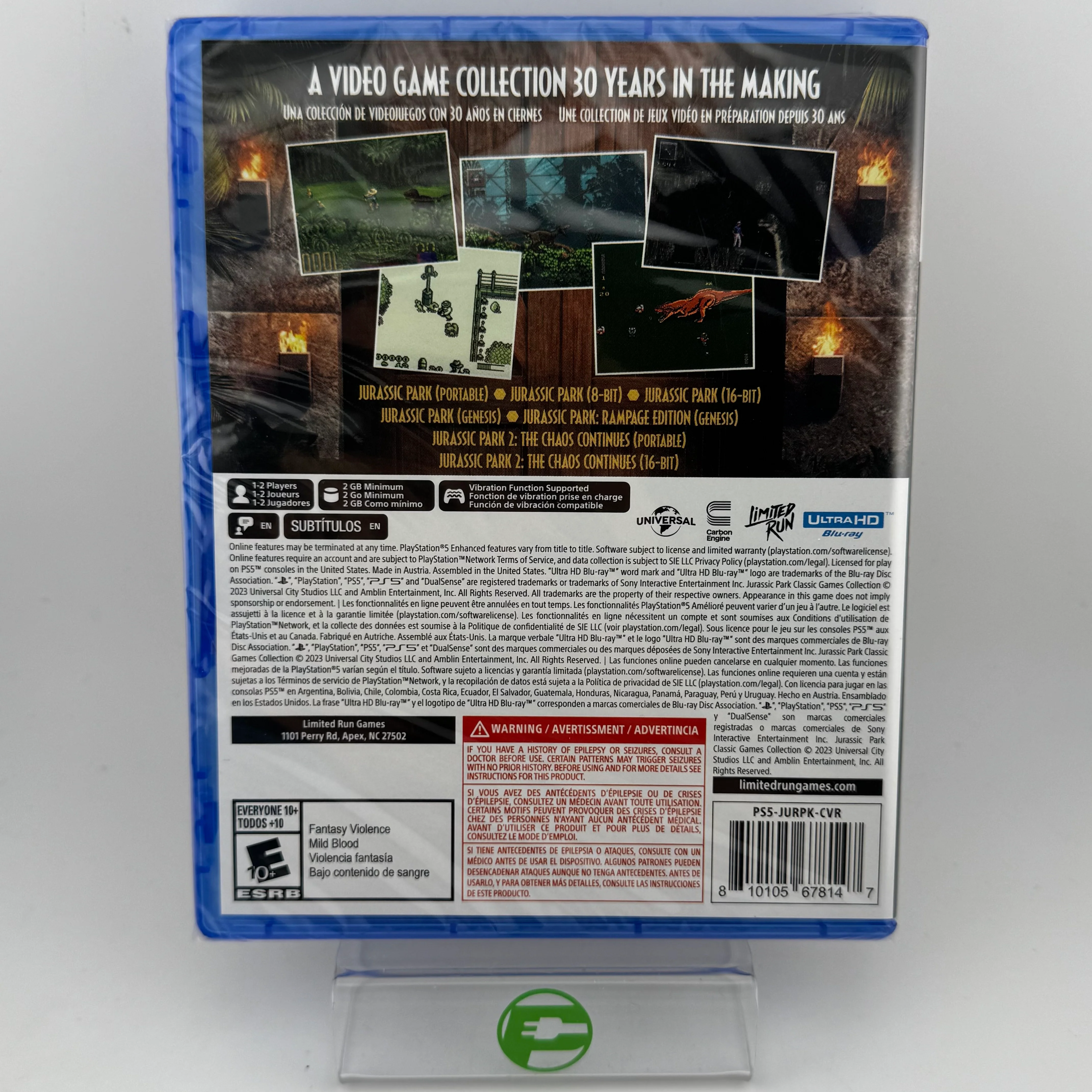 New Jurassic Park: Classic Games Collection (Sony PlayStation 5 PS5, 2023) - Image 2