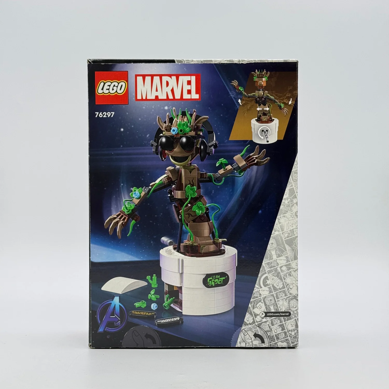 New Lego Marvel Super Heroes: Dancing Groot Lego Set 76297 - Image 2