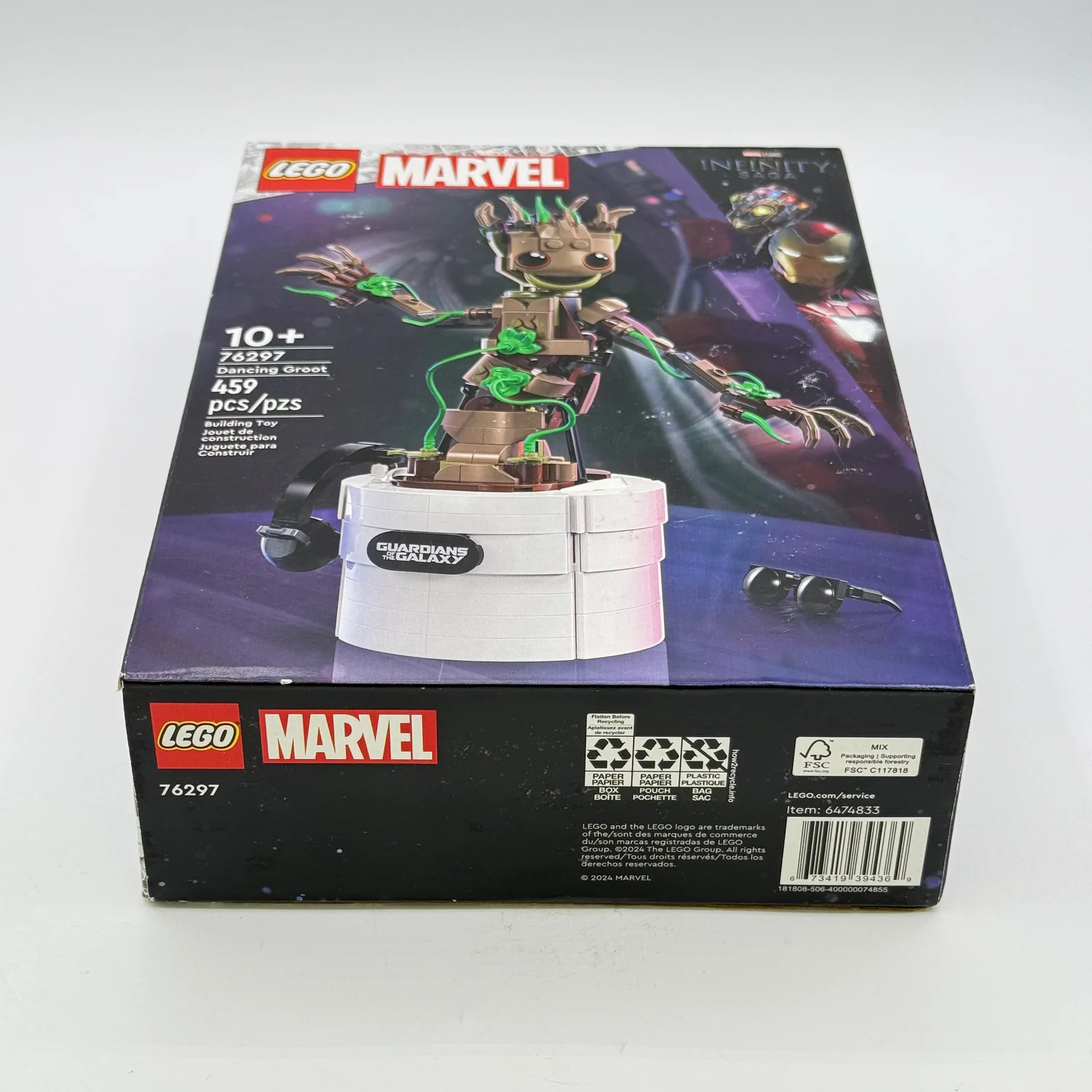 New Lego Marvel Super Heroes: Dancing Groot Lego Set 76297 - Image 3