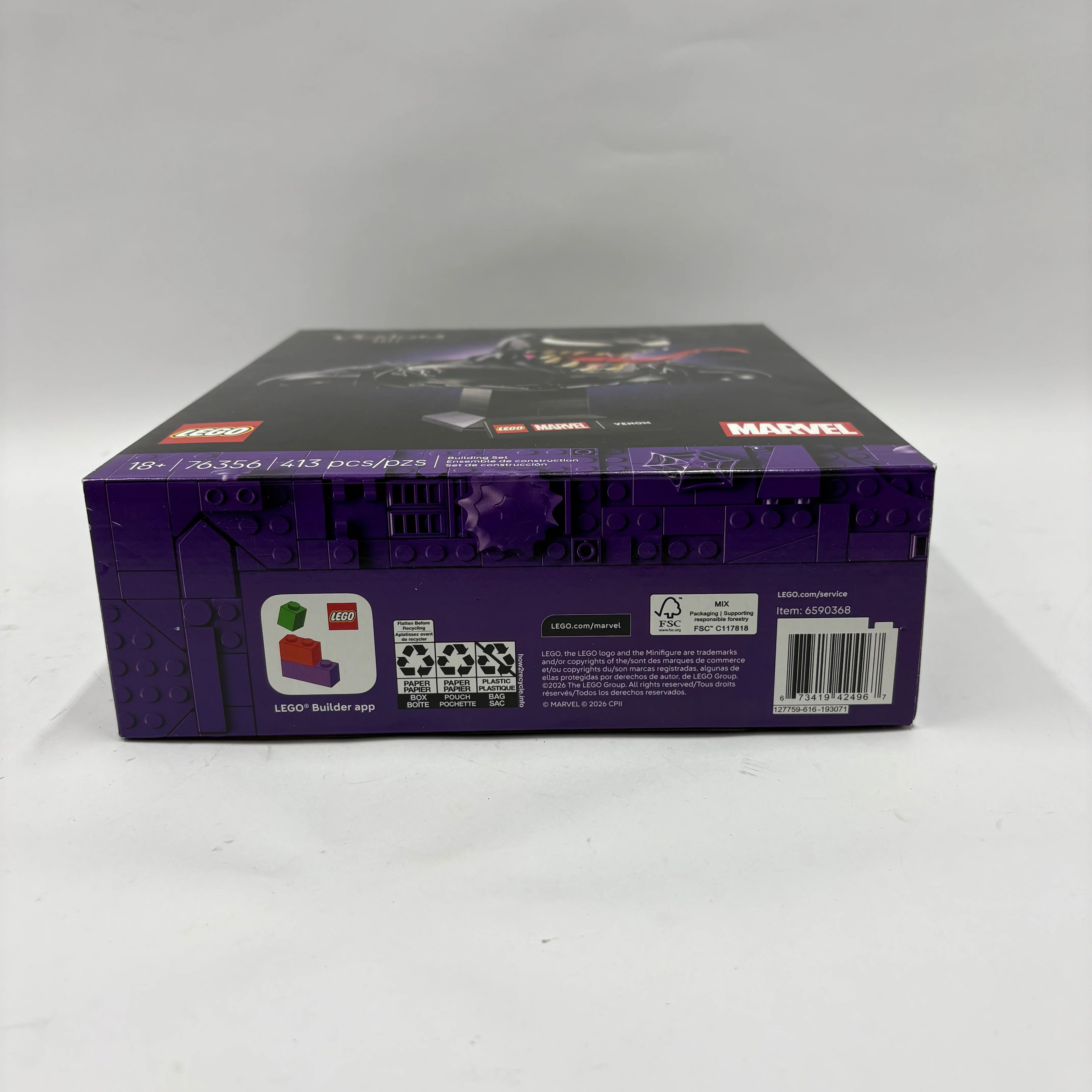 New Lego Marvel Venom Bust Lego Set 6590368 - Image 5