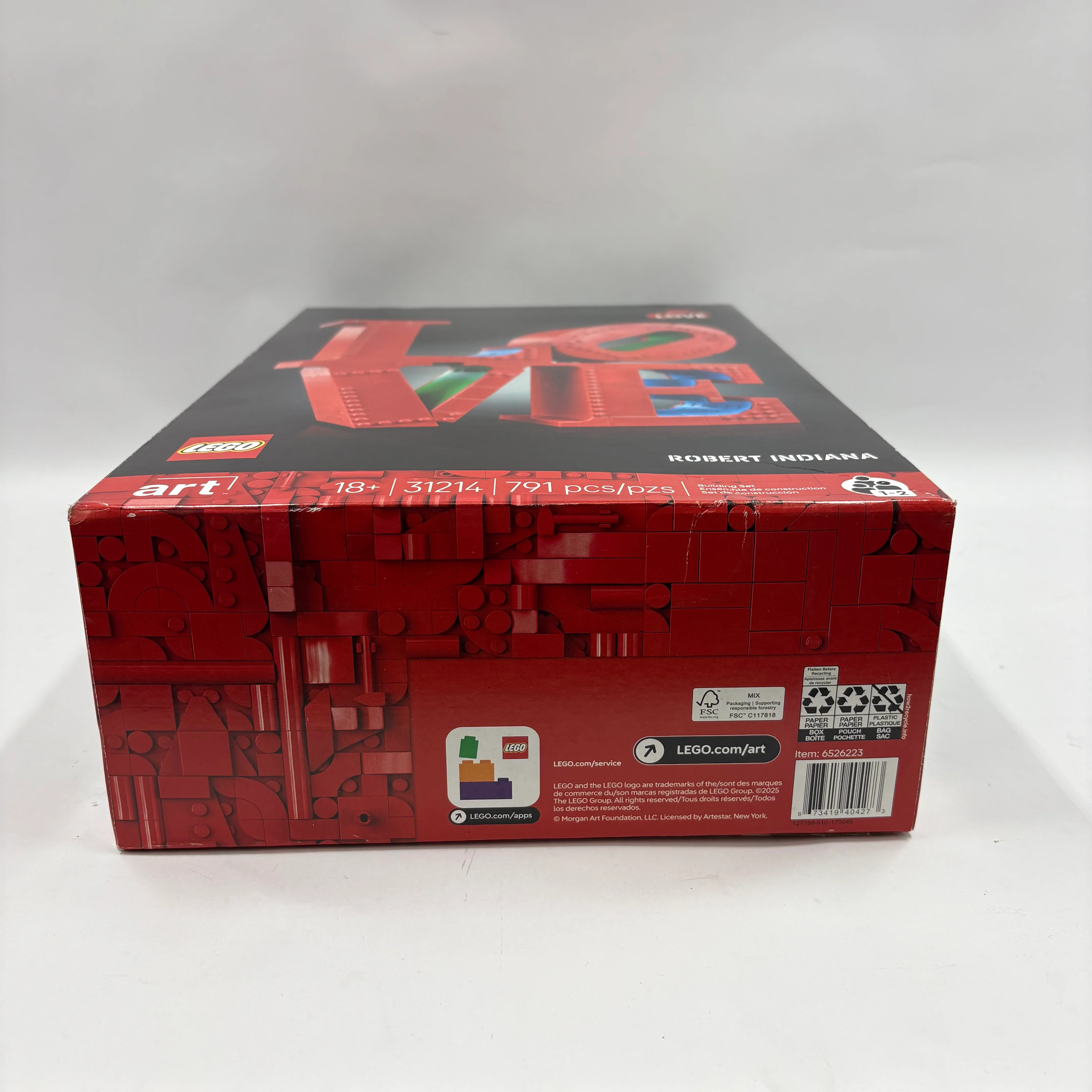 New Lego Robert Indiana Lego Set 6526223 - Image 4