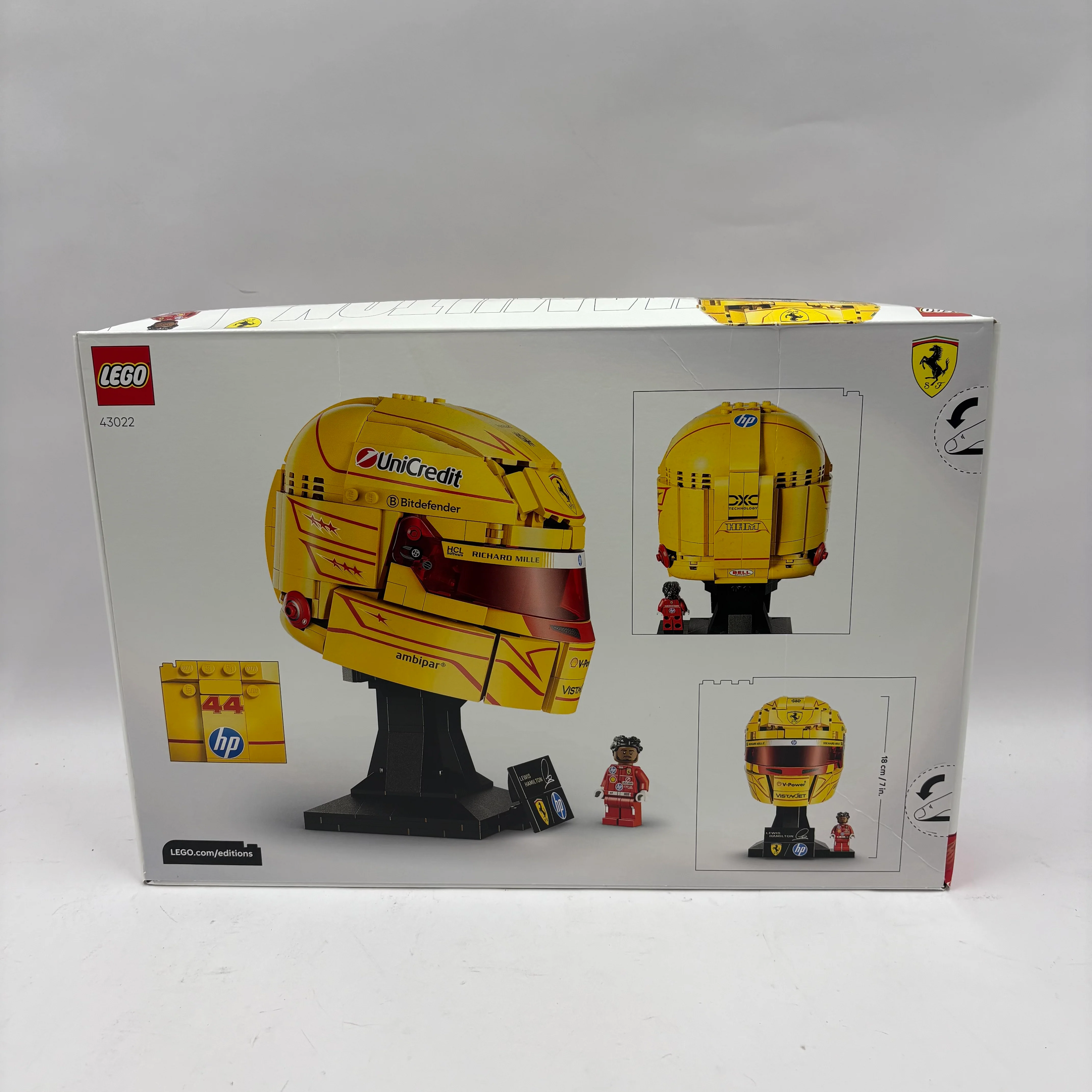 New Lego Scuderia Ferrari HP Lewis Hamilton Helmet Lego Set 6590614 - Image 2