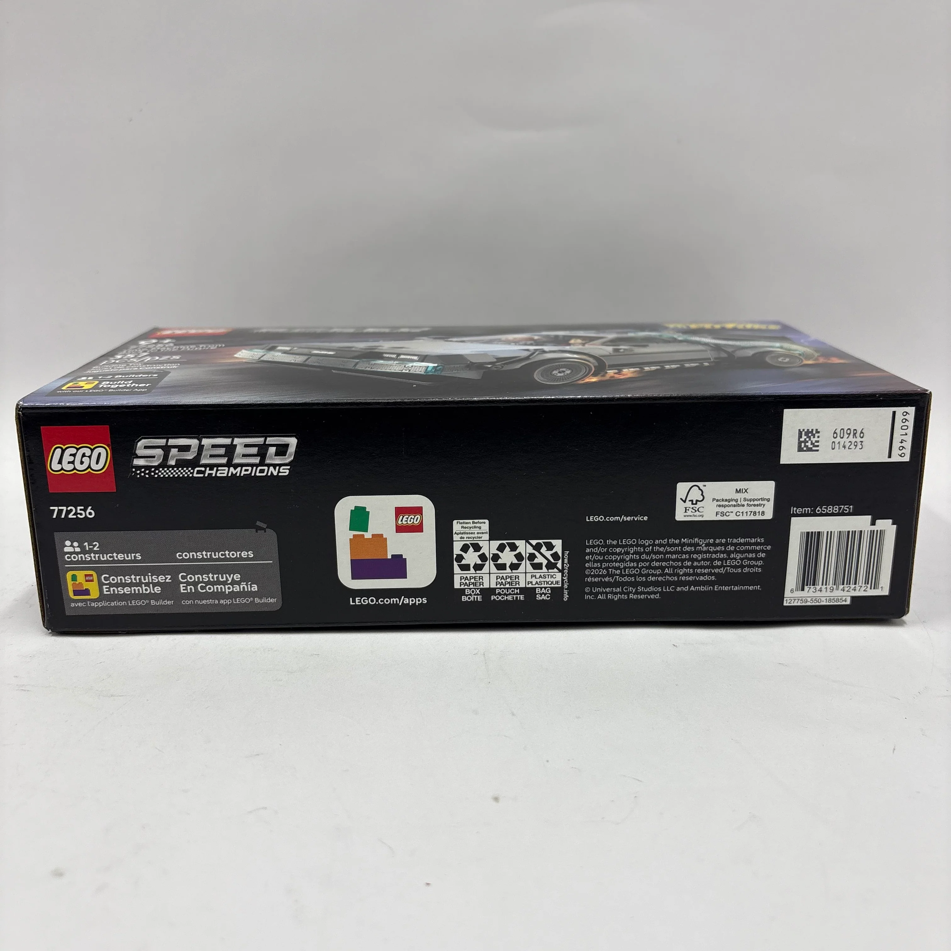 New Lego Speed Champions Back To The Future Lego Set 77256 - Image 5
