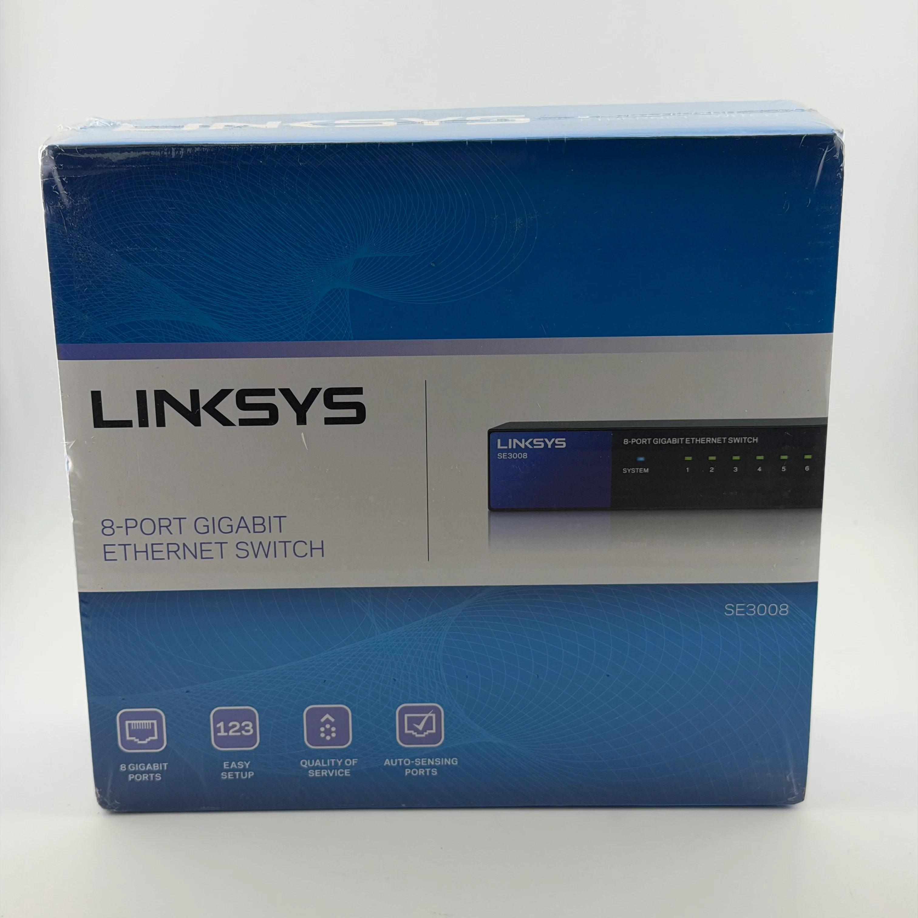 New Linksys SE3008 8-Port Gigabit Ethernet Switch