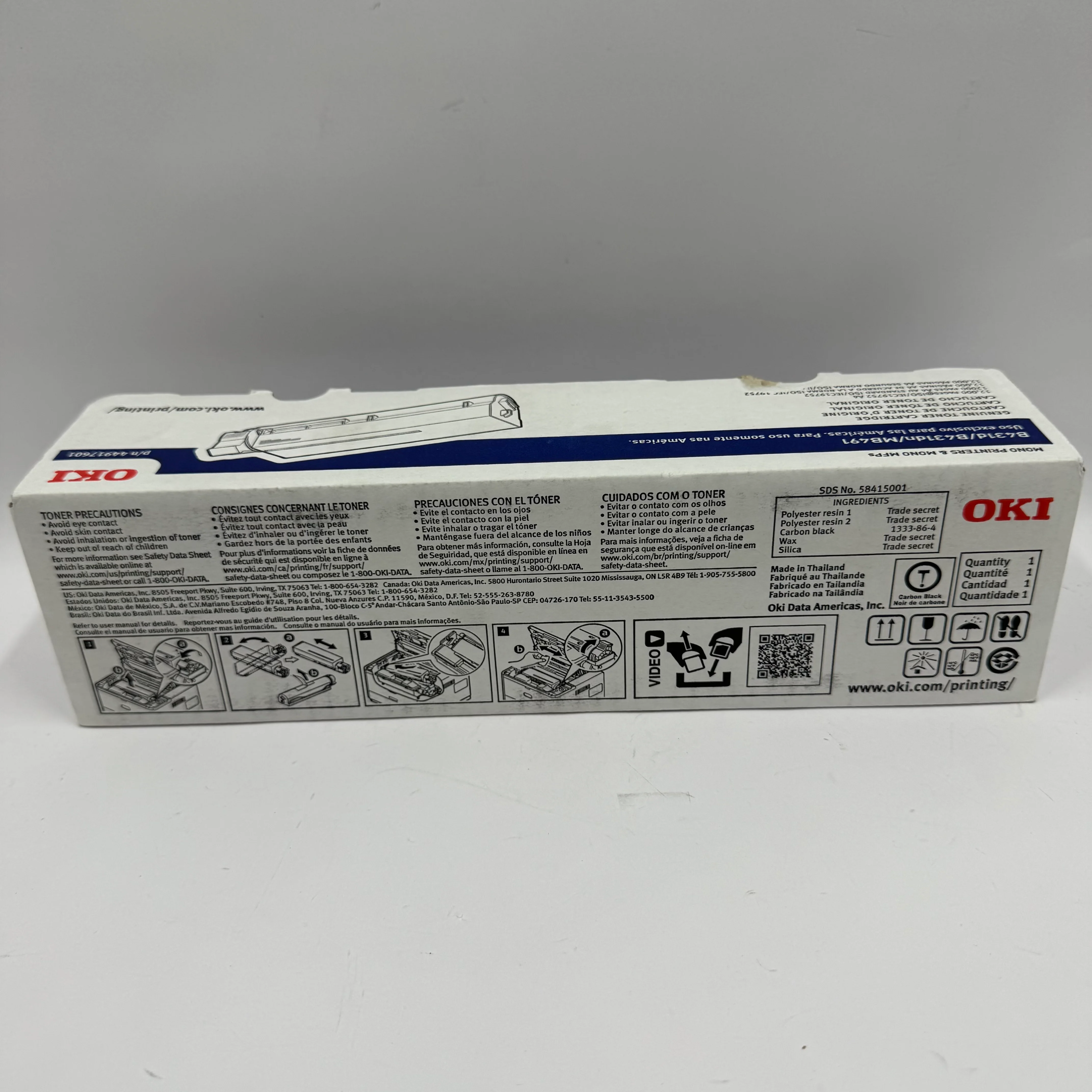 New OKI B431d 44917601 Black Toner Cartridge - Image 2