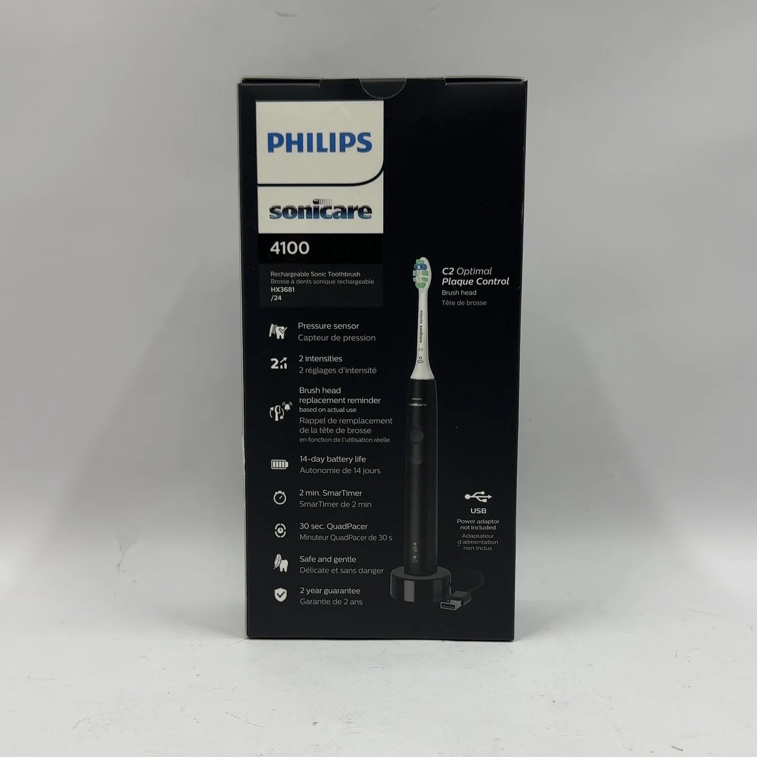 New Philips Sonicare 4100 Power Toothbrush HX369BK - Image 3