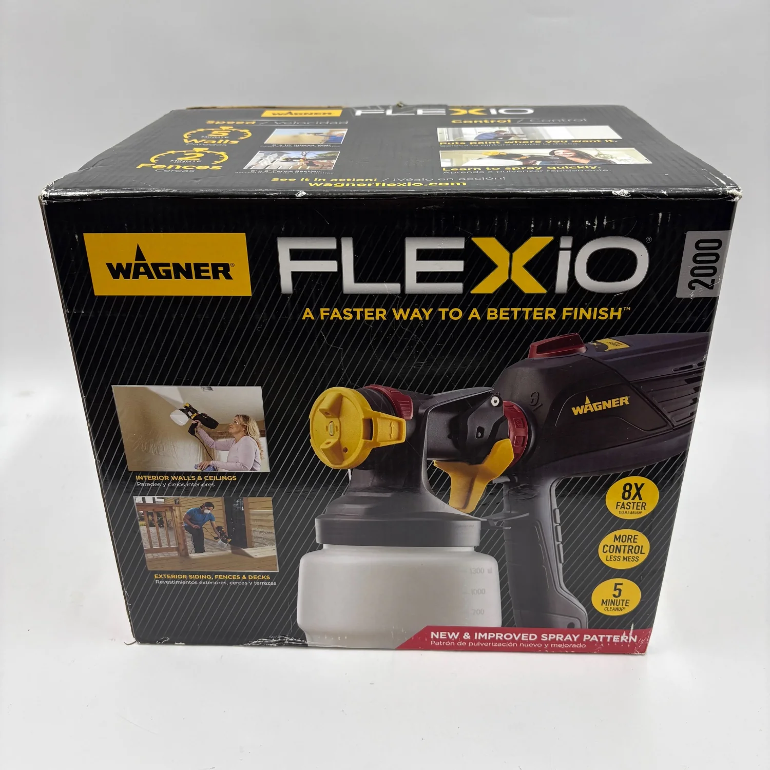 New Wagner Flexio 2000 Electric Handheld HVLP Paint Sprayer 0529117