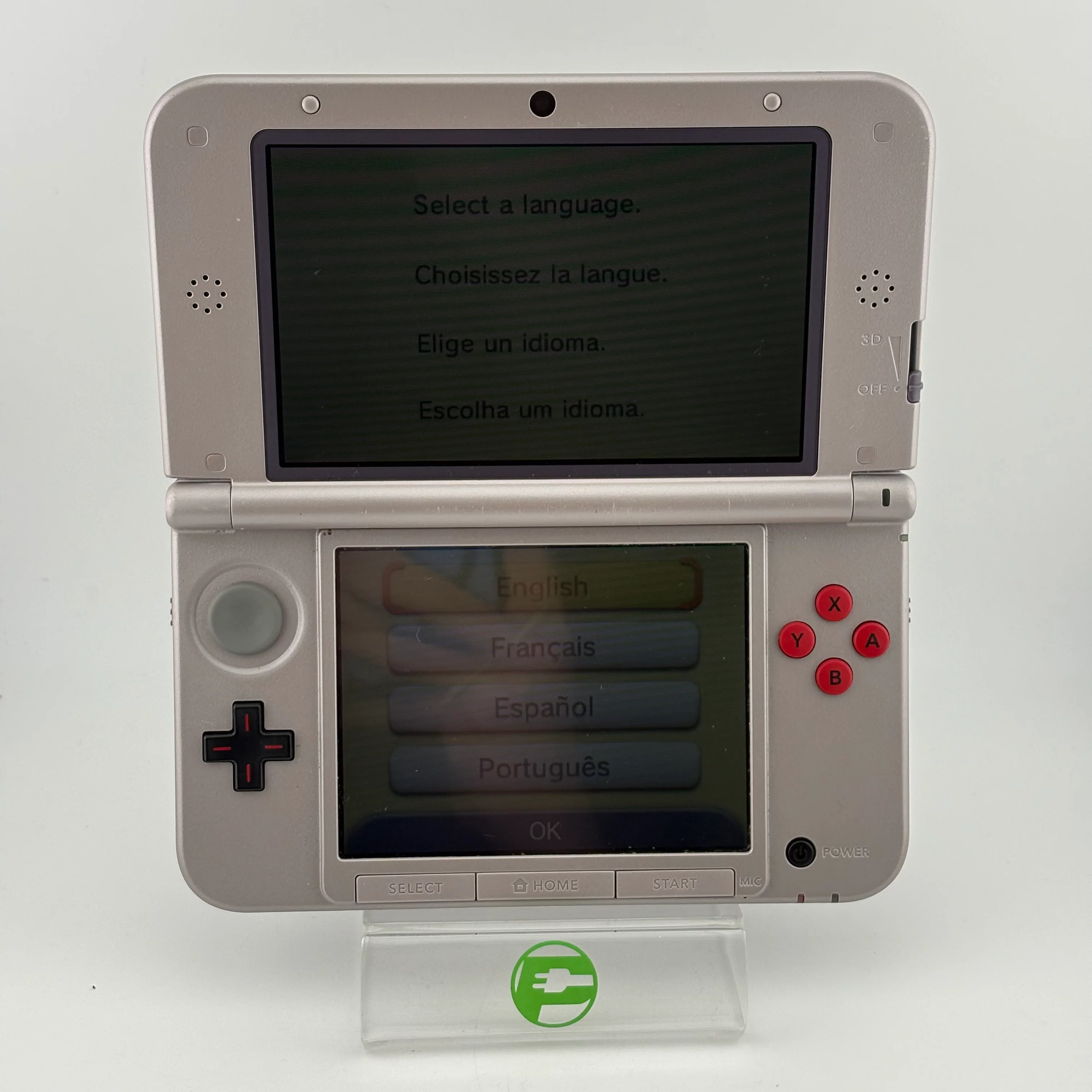 Nintendo 3DS XL NES Edition Handheld Game Console Only SPR-001 Gray No Stylus