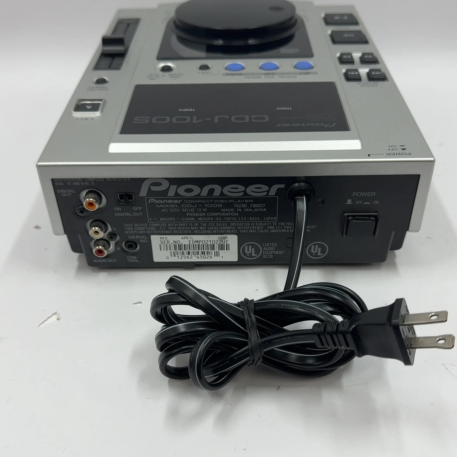 Pioneer CDJ-100S CD Turntable - Image 4