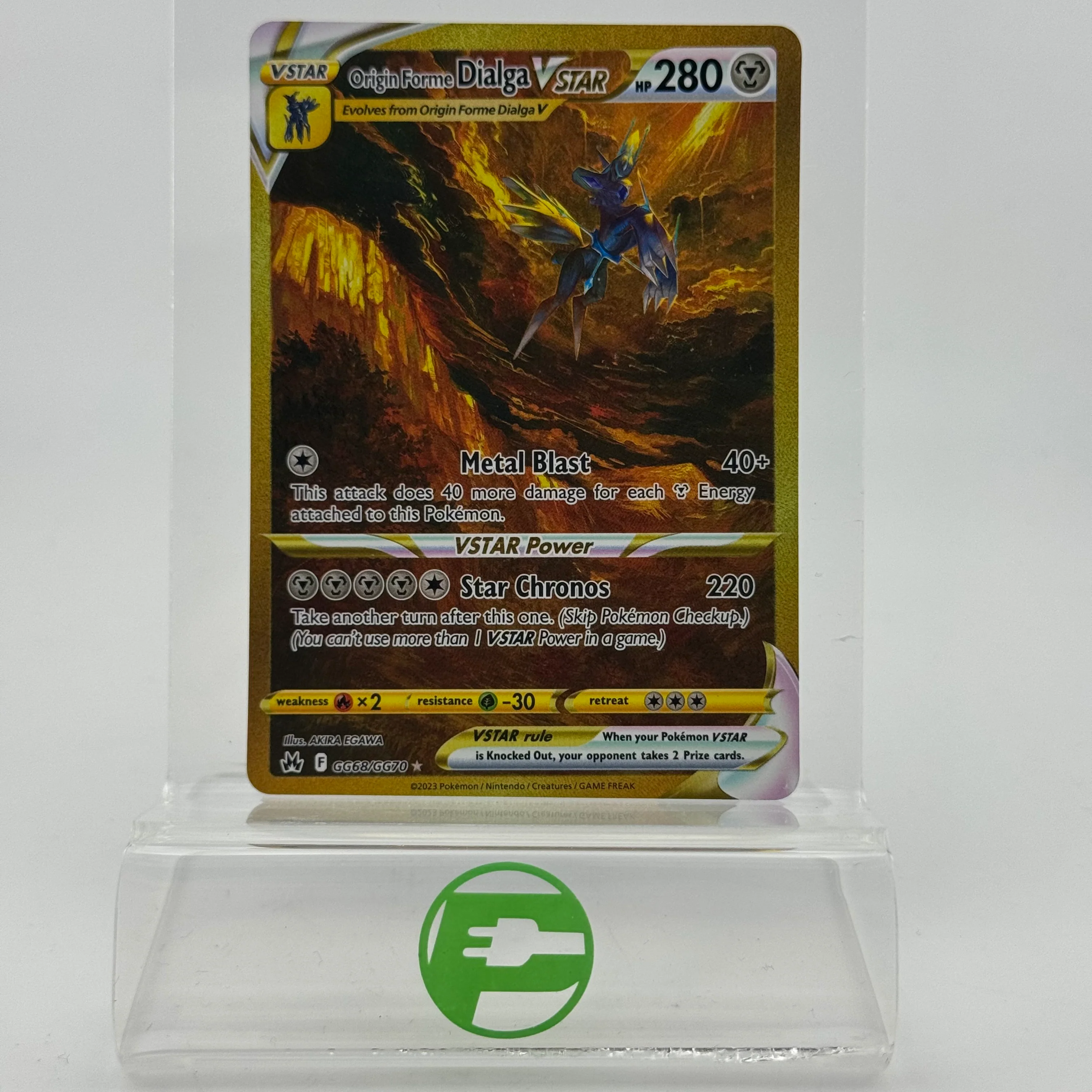 Pokémon TCG Crown Zenith Origin Forme Dialga VSTAR #GG68 Holo English NM
