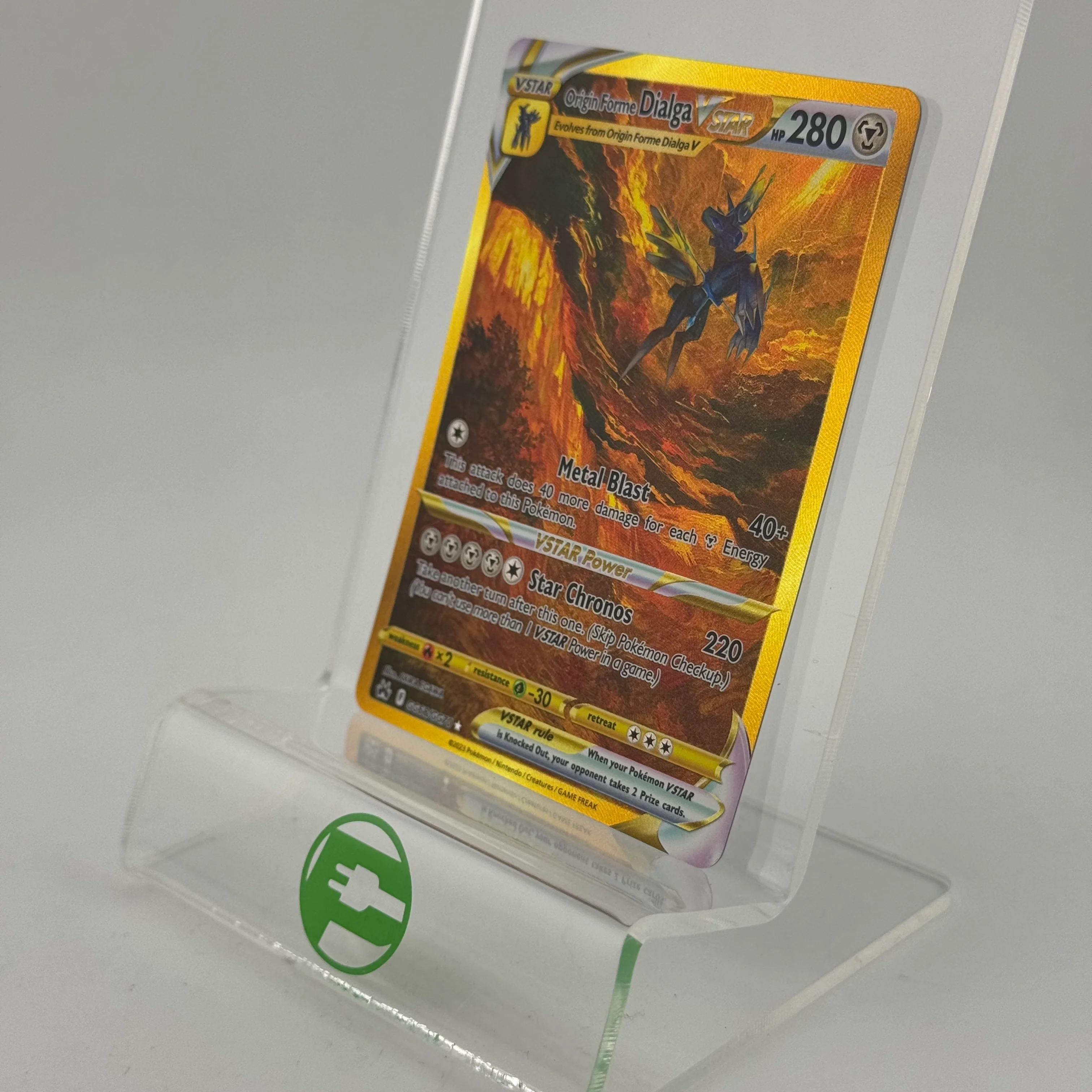 Pokémon TCG Crown Zenith Origin Forme Dialga VSTAR #GG68 Holo English NM - Image 3