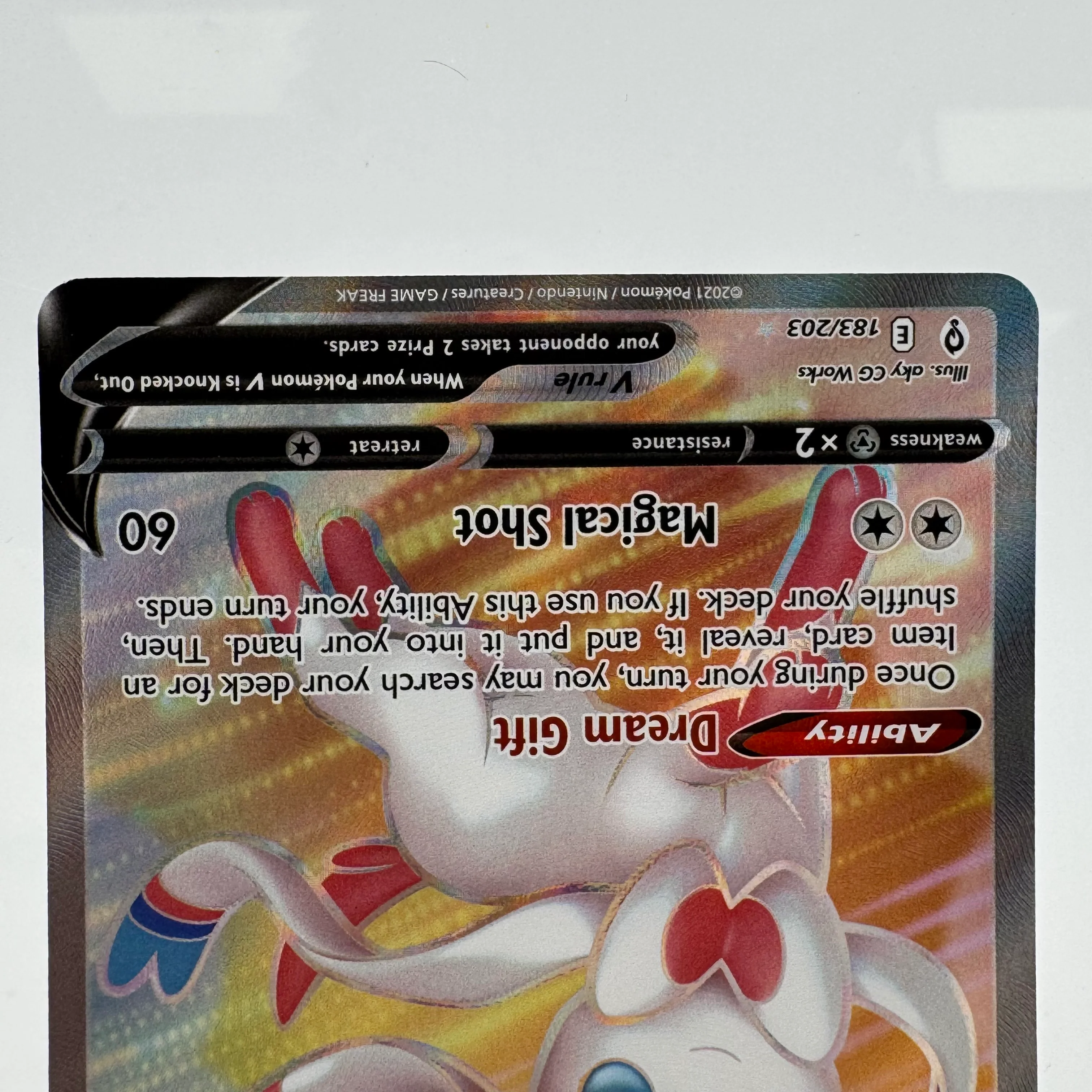 Pokémon TCG Evolving Skies Sylveon V #183 Holo English NM - Image 5