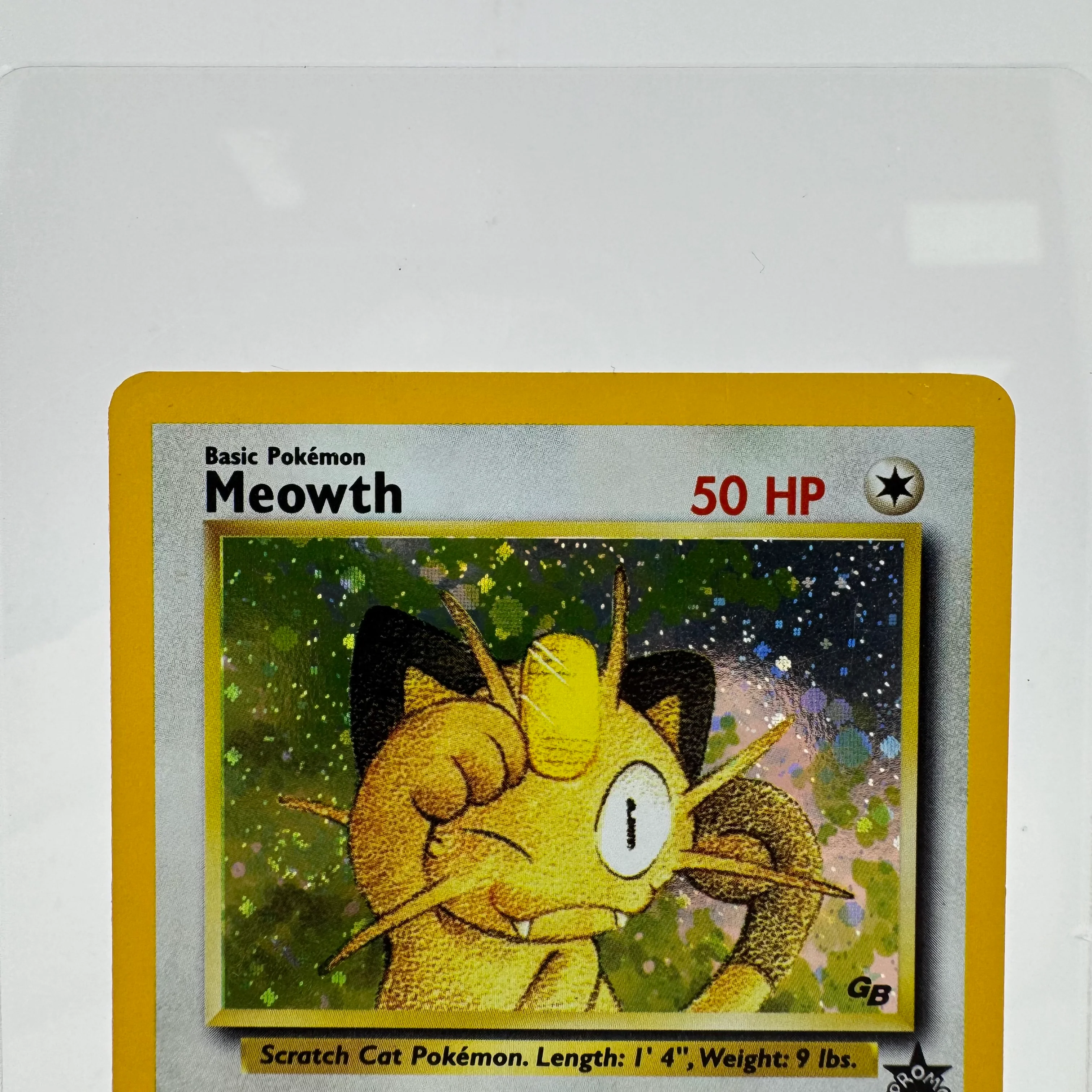 Pokémon TCG Fossil Meowth #10 Holo English MP - Image 4