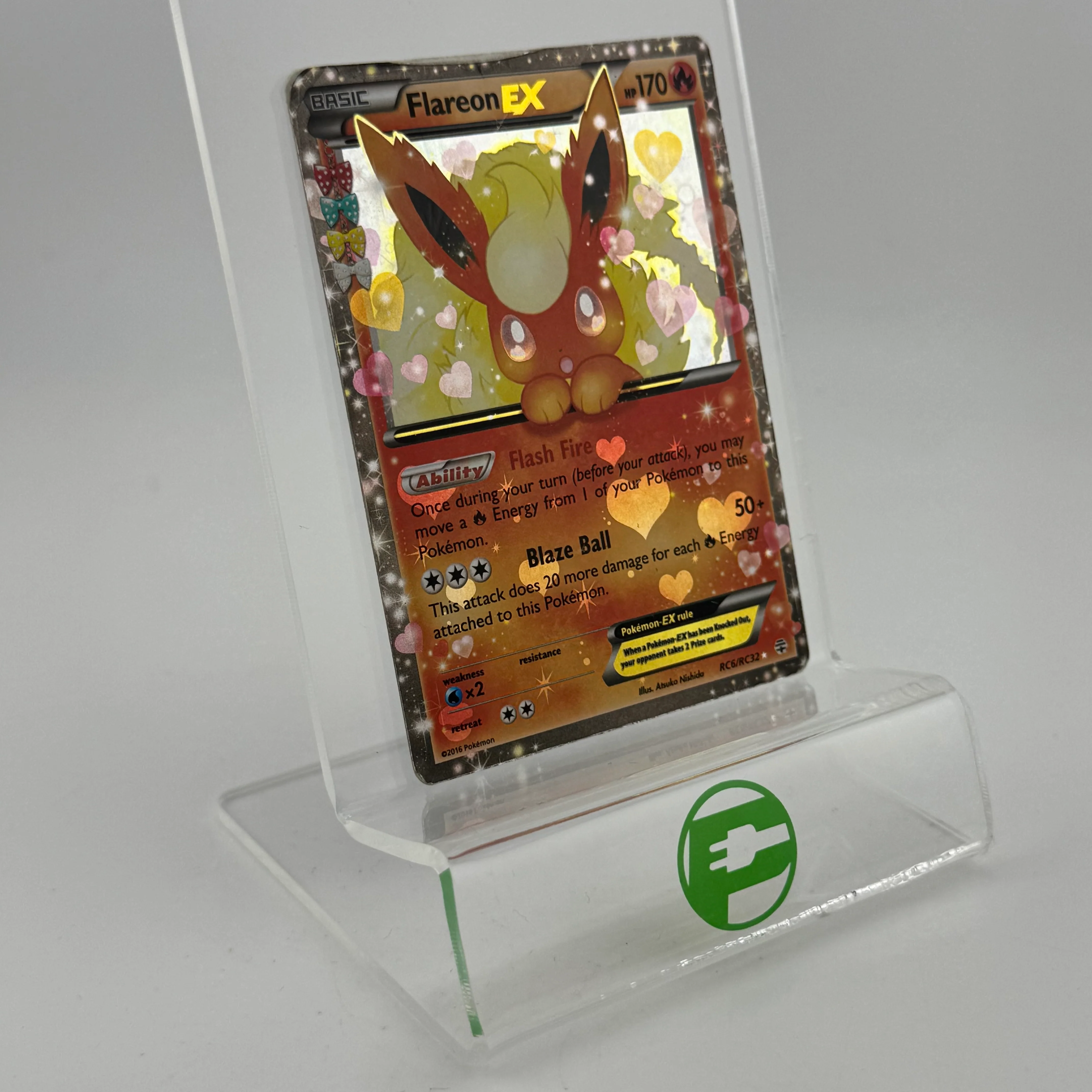 Pokémon TCG Generations Flareon EX #RC6 Holo English - Image 2