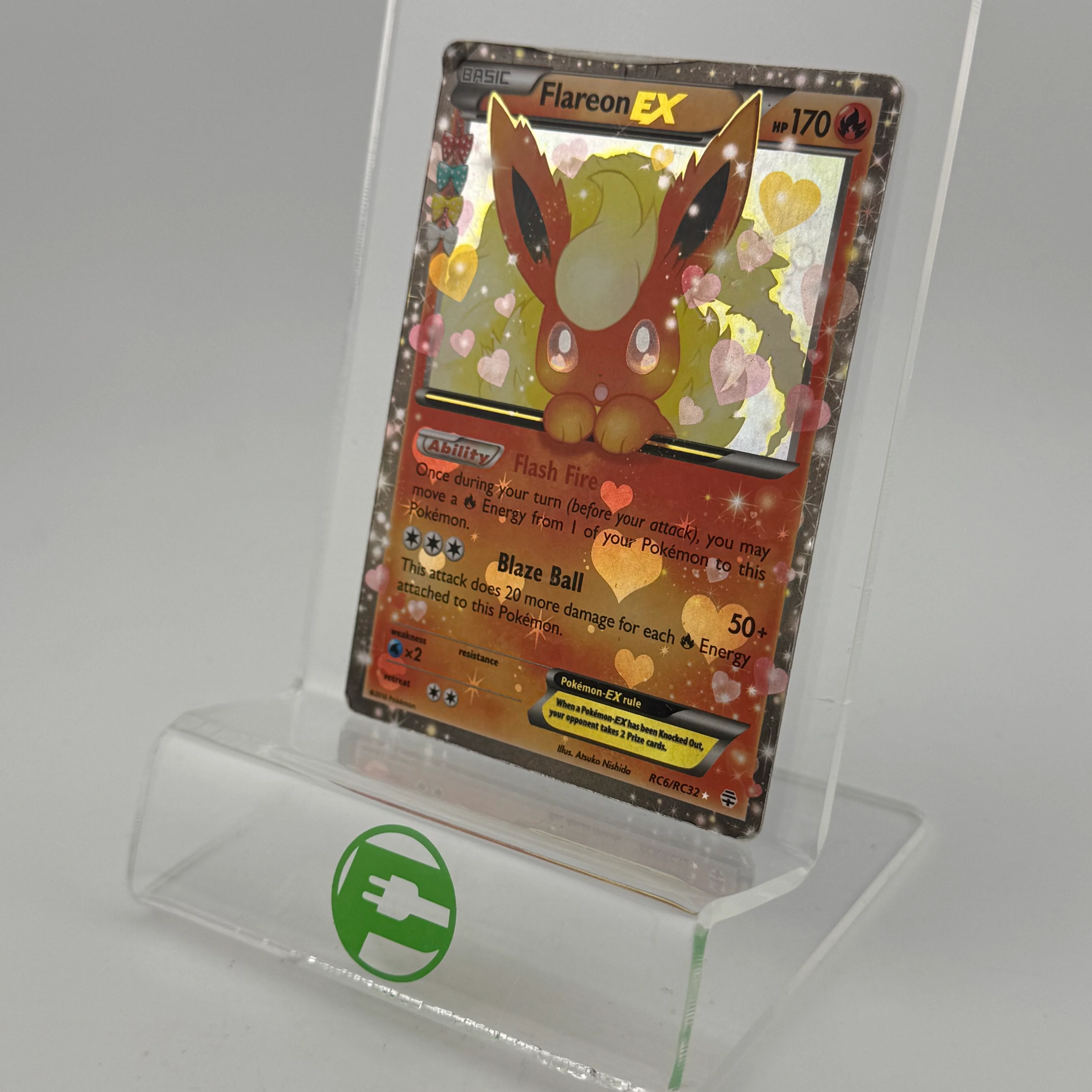 Pokémon TCG Generations Flareon EX #RC6 Holo English - Image 3