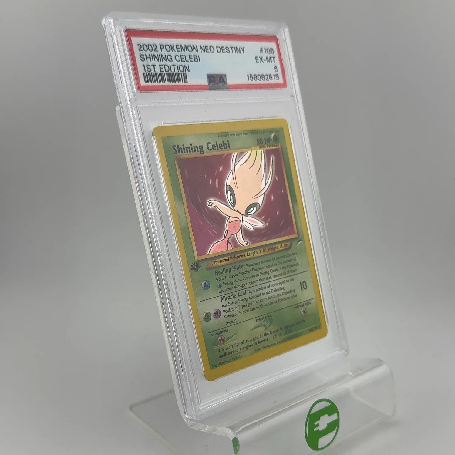 Pokémon TCG Neo Destiny Shining Celebi 106/105 Holo English PSA 6 - Image 3