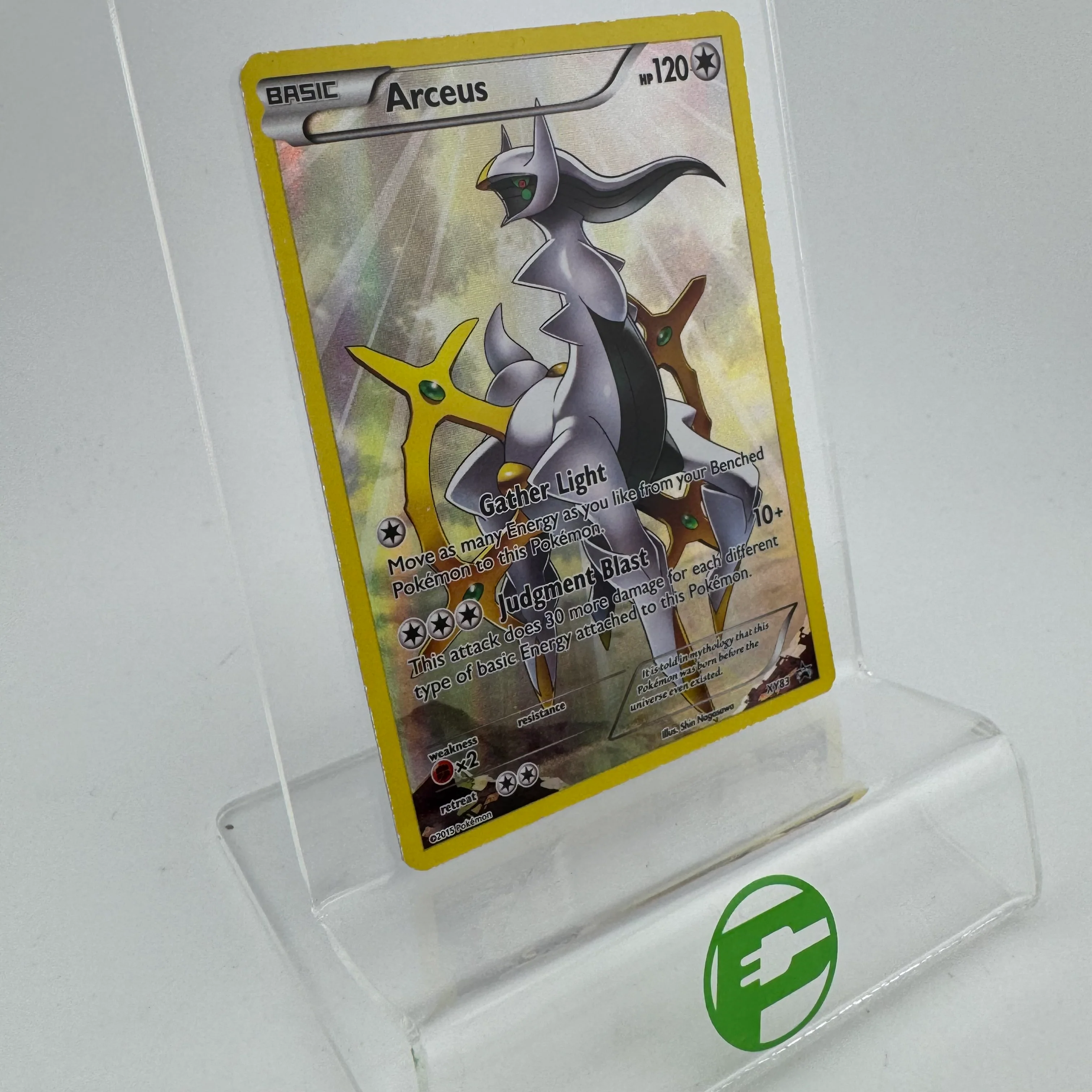 Pokémon TCG Promo Arceus #XY83 Holo English LP - Image 2