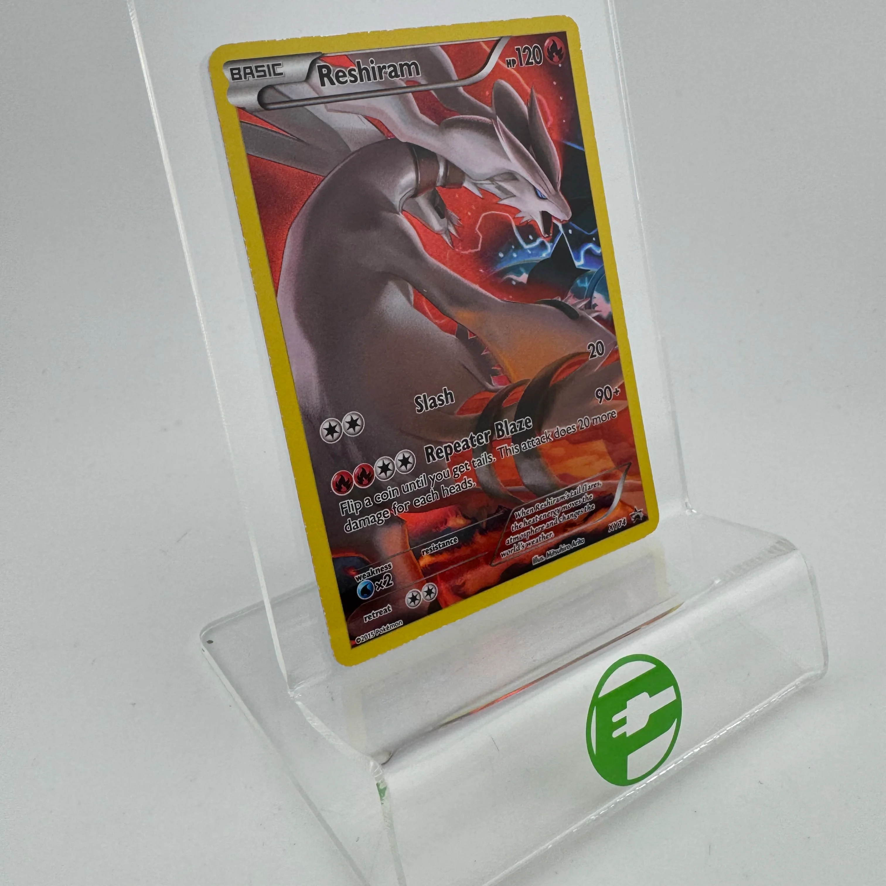 Pokémon TCG Promo Reshiram #XY74 Holo English LP - Image 2