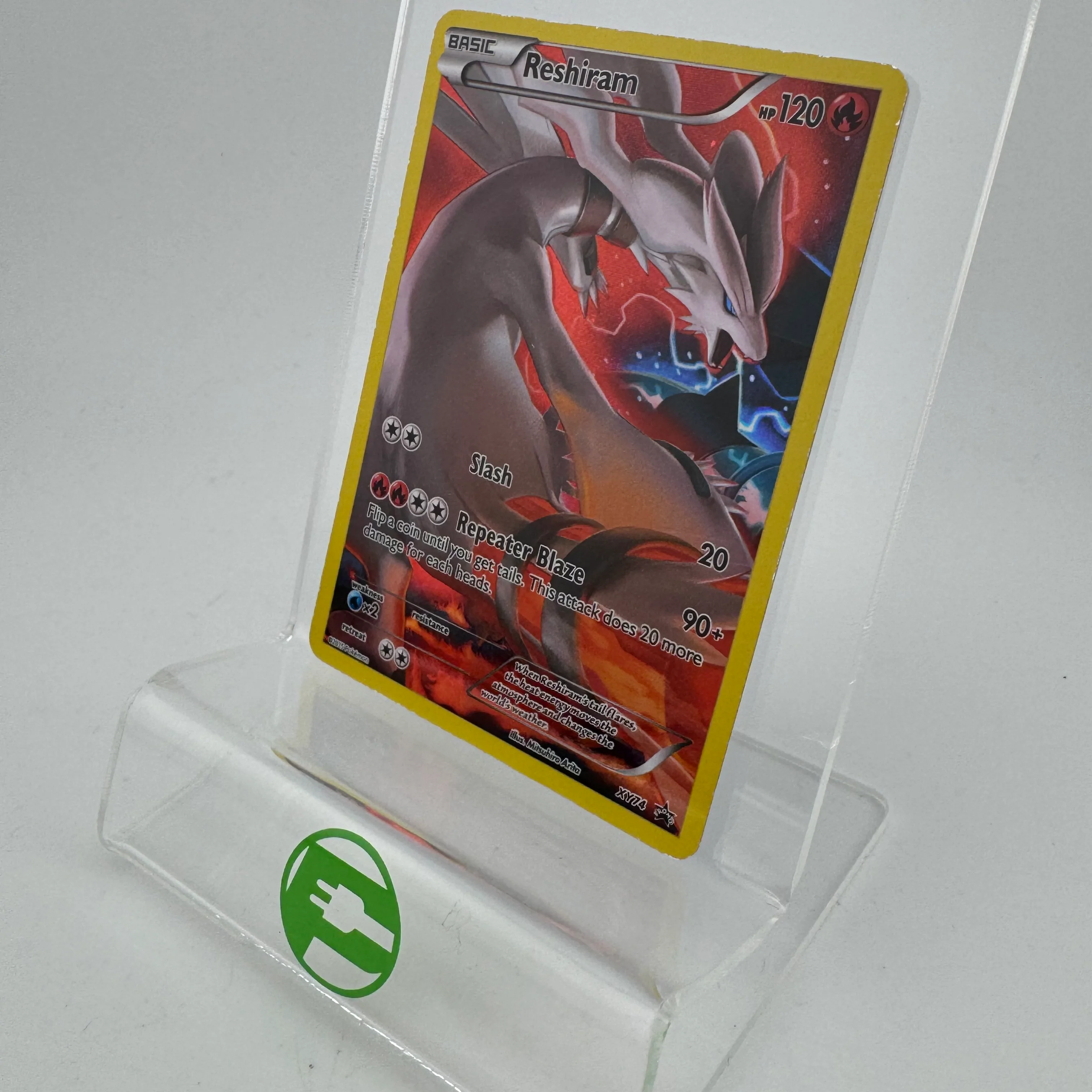 Pokémon TCG Promo Reshiram #XY74 Holo English LP - Image 3