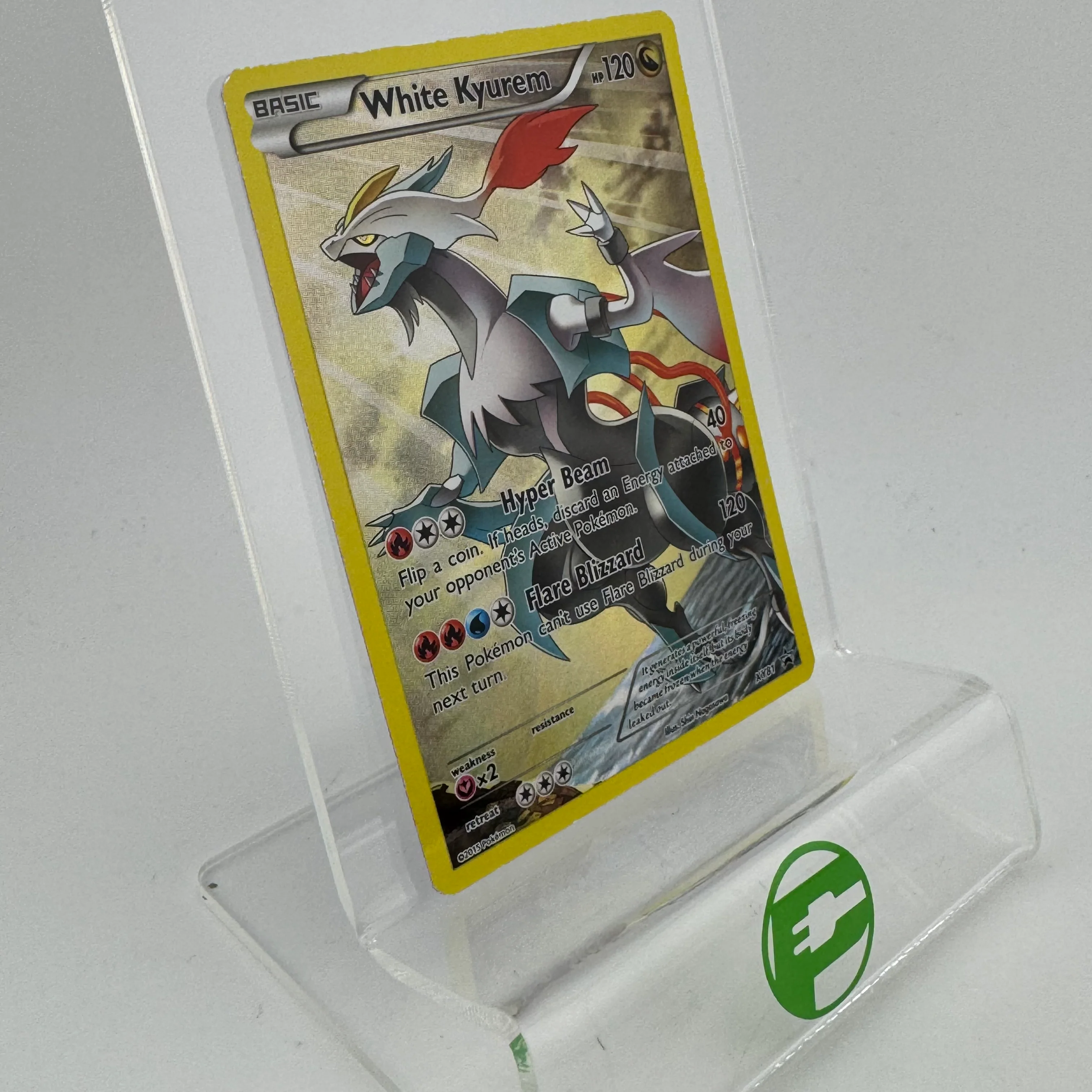Pokémon TCG Promo White Kyurem #XY81 Holo English LP - Image 2