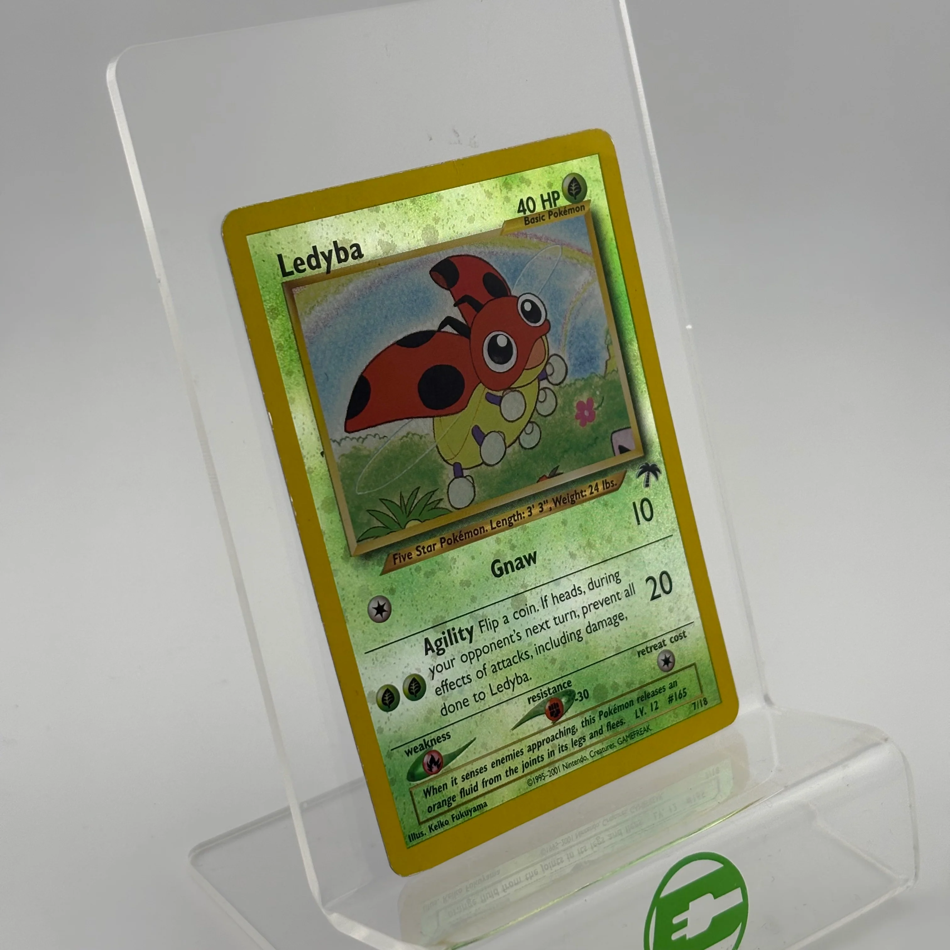 Pokémon TCG Southern Islands Ledyba 7/18 Reverse Holo English - Image 2