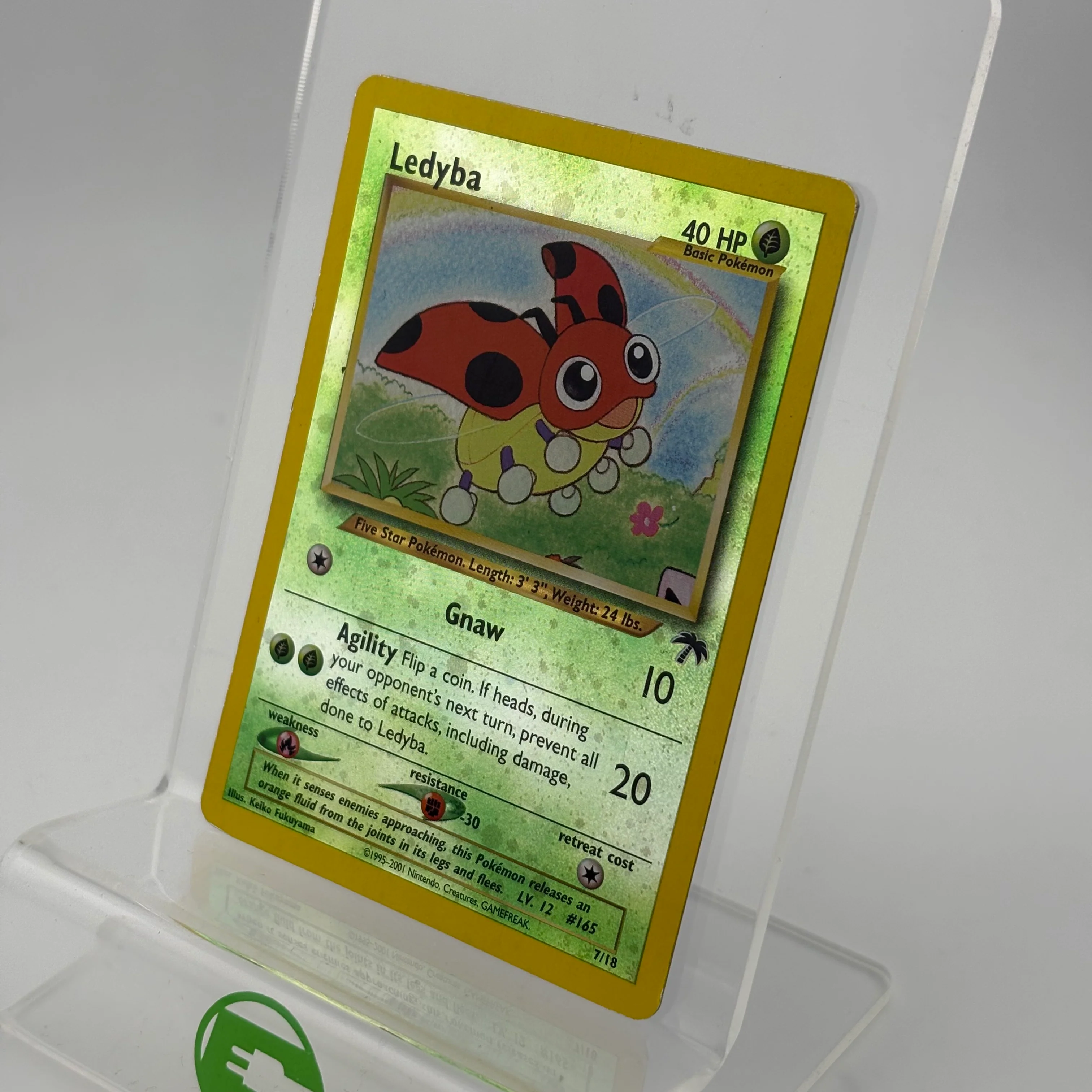 Pokémon TCG Southern Islands Ledyba 7/18 Reverse Holo English - Image 3