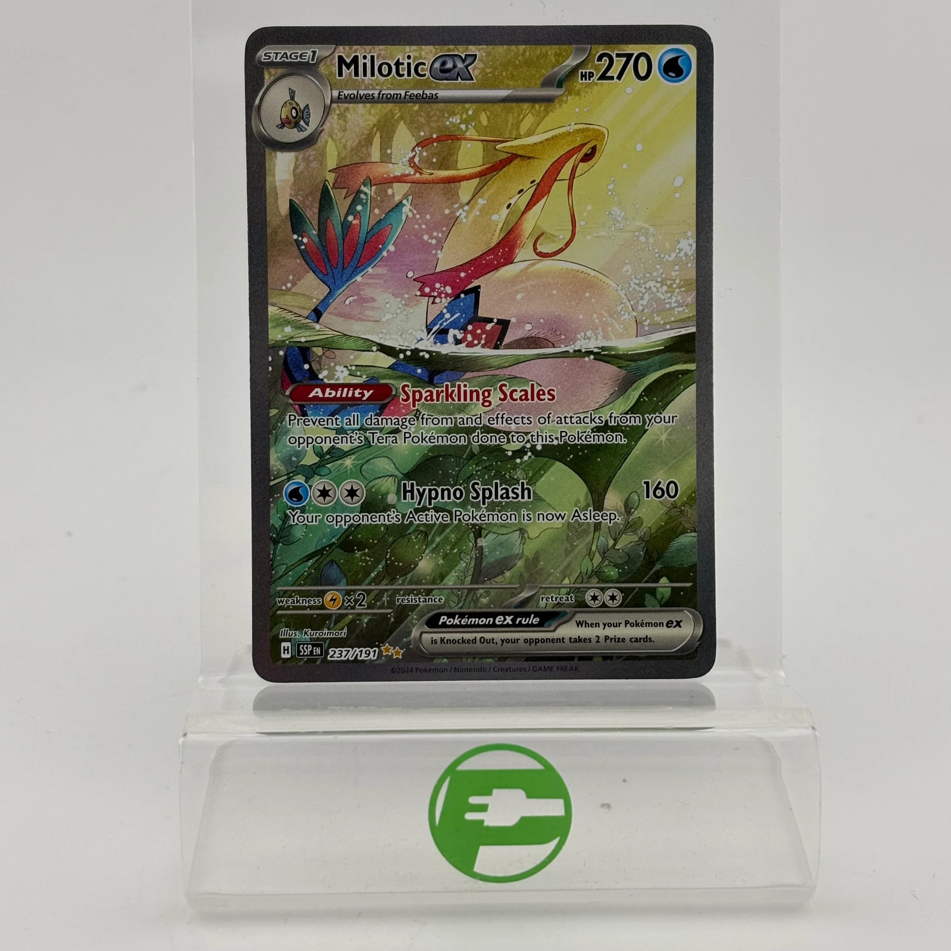 Pokémon TCG Surging Sparks Milotic ex #237 Holo Textured English NM