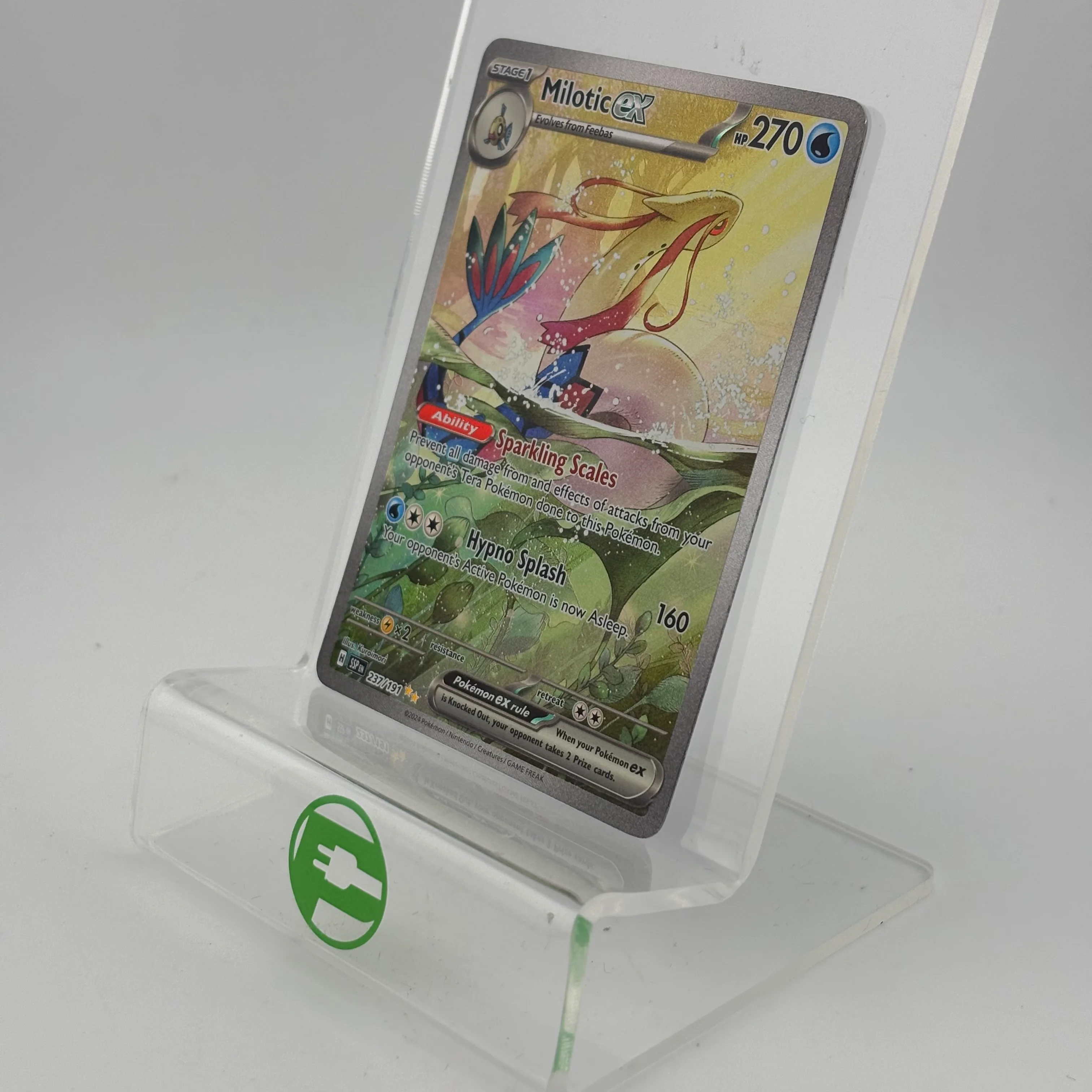 Pokémon TCG Surging Sparks Milotic ex #237 Holo Textured English NM - Image 3