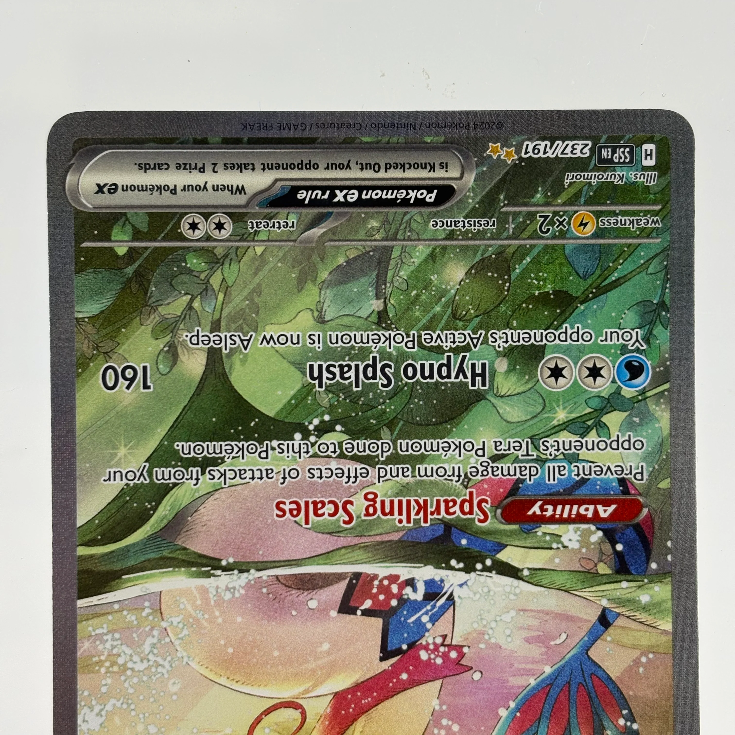 Pokémon TCG Surging Sparks Milotic ex #237 Holo Textured English NM - Image 5