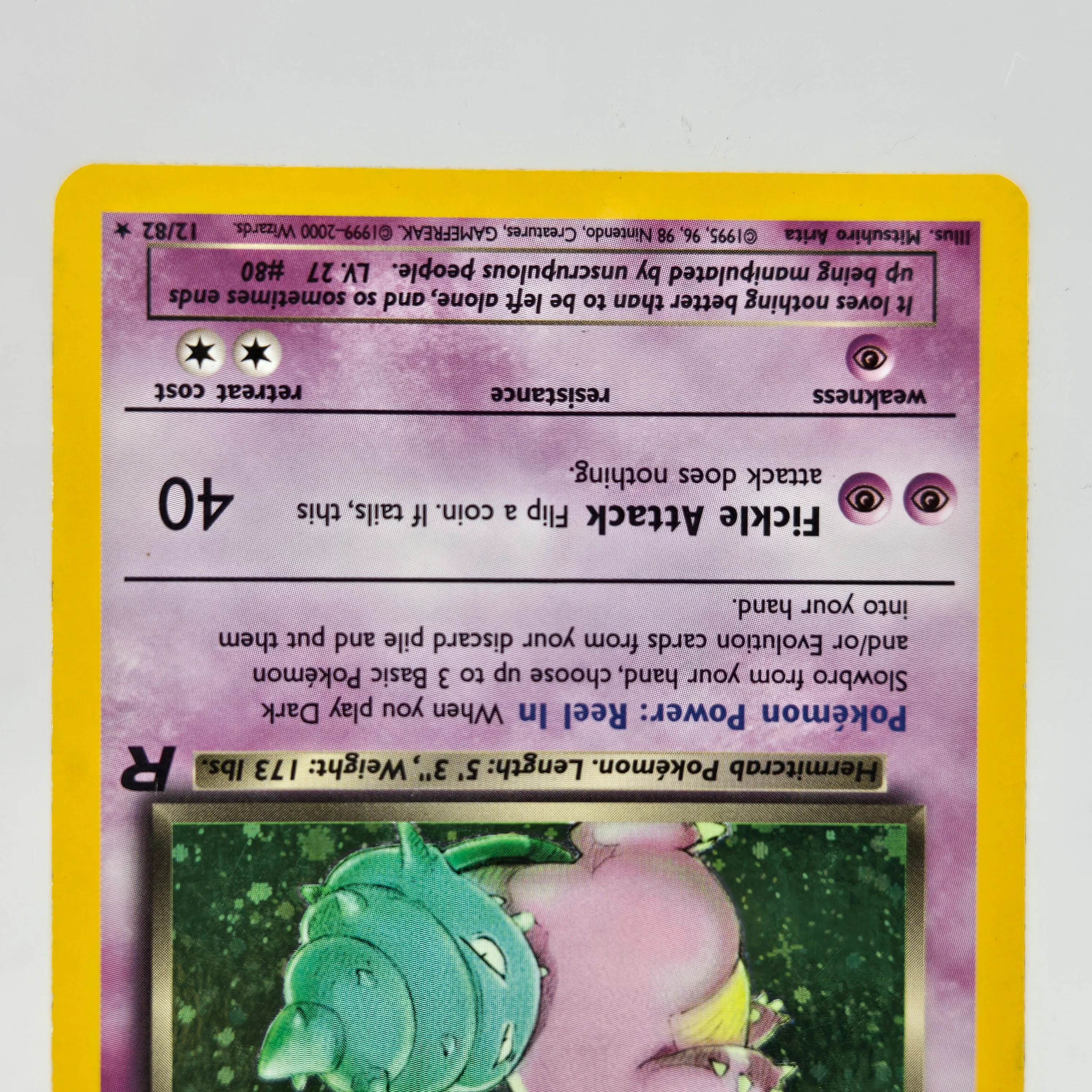 Pokémon TCG Team Rocket Dark Slowbro #12 Pokemon Team Rocket 10/25 12/82 English - Image 3