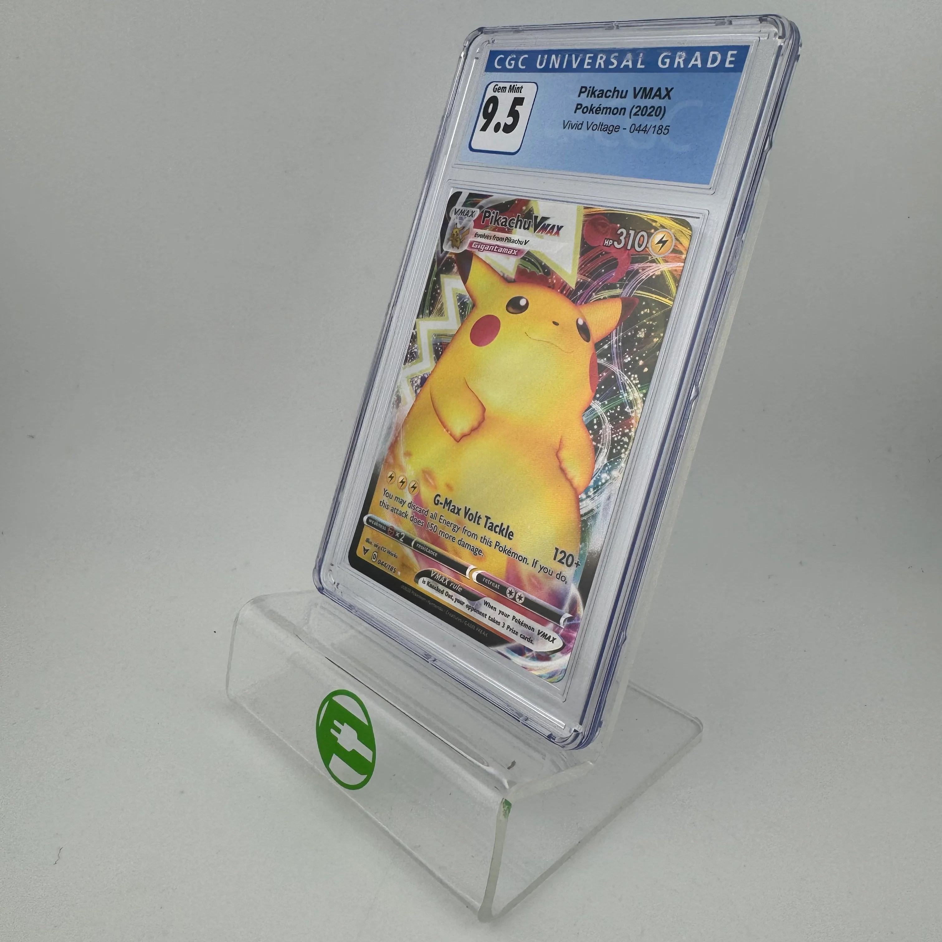 Pokémon TCG Vivid Voltage Pikachu VMAX #44 Holo English CGC 9.5 GEM MINT - Image 2