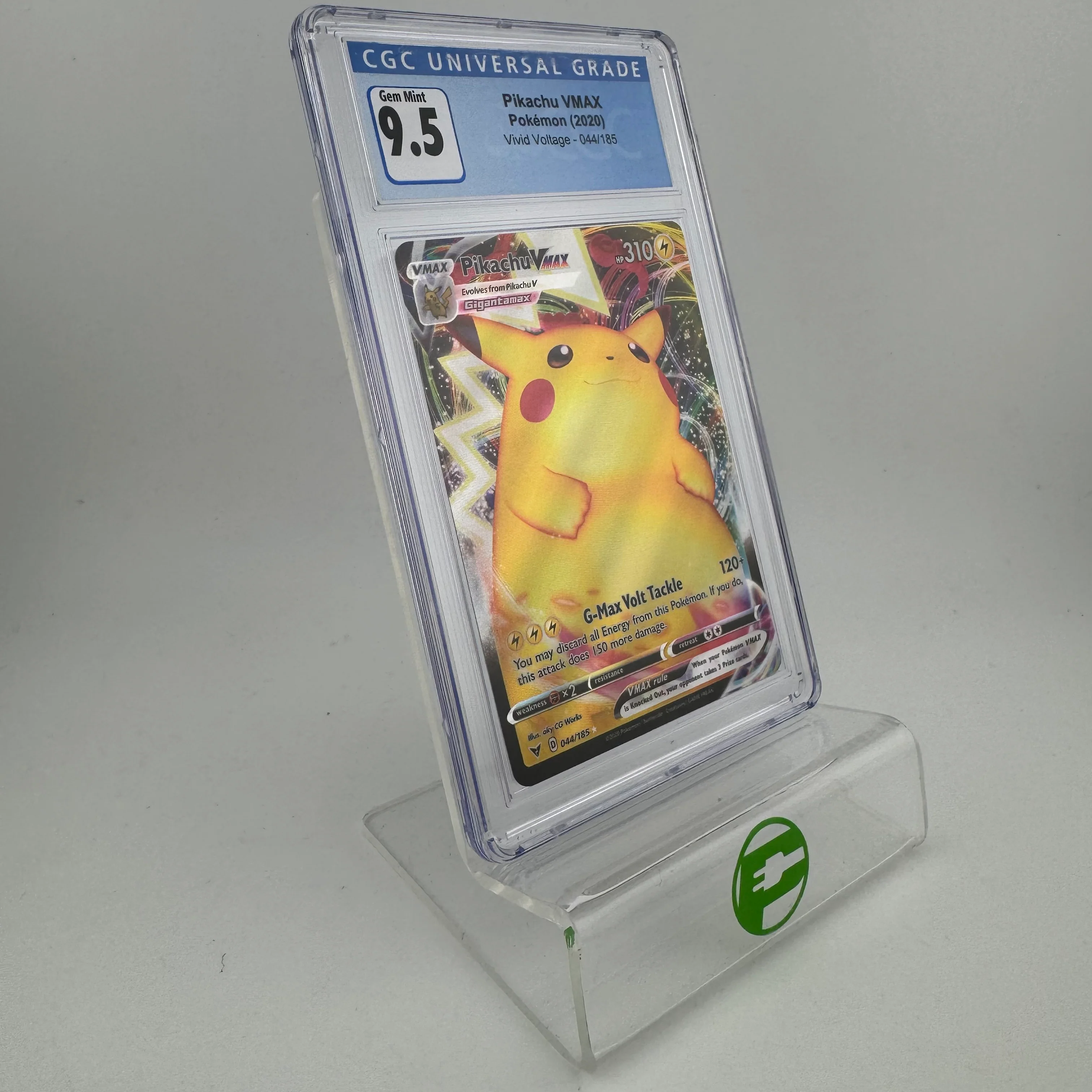 Pokémon TCG Vivid Voltage Pikachu VMAX #44 Holo English CGC 9.5 GEM MINT - Image 3