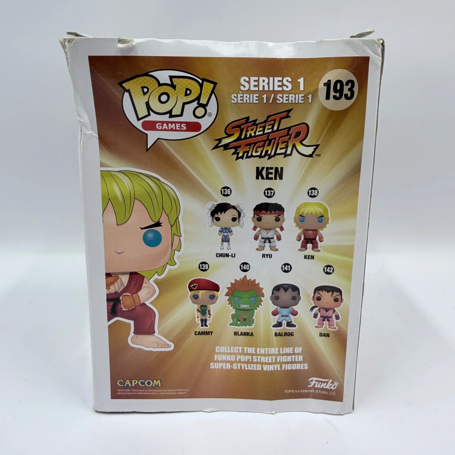 Pop! Street Fighter Ken Vinyl Figure #193 - Image 2