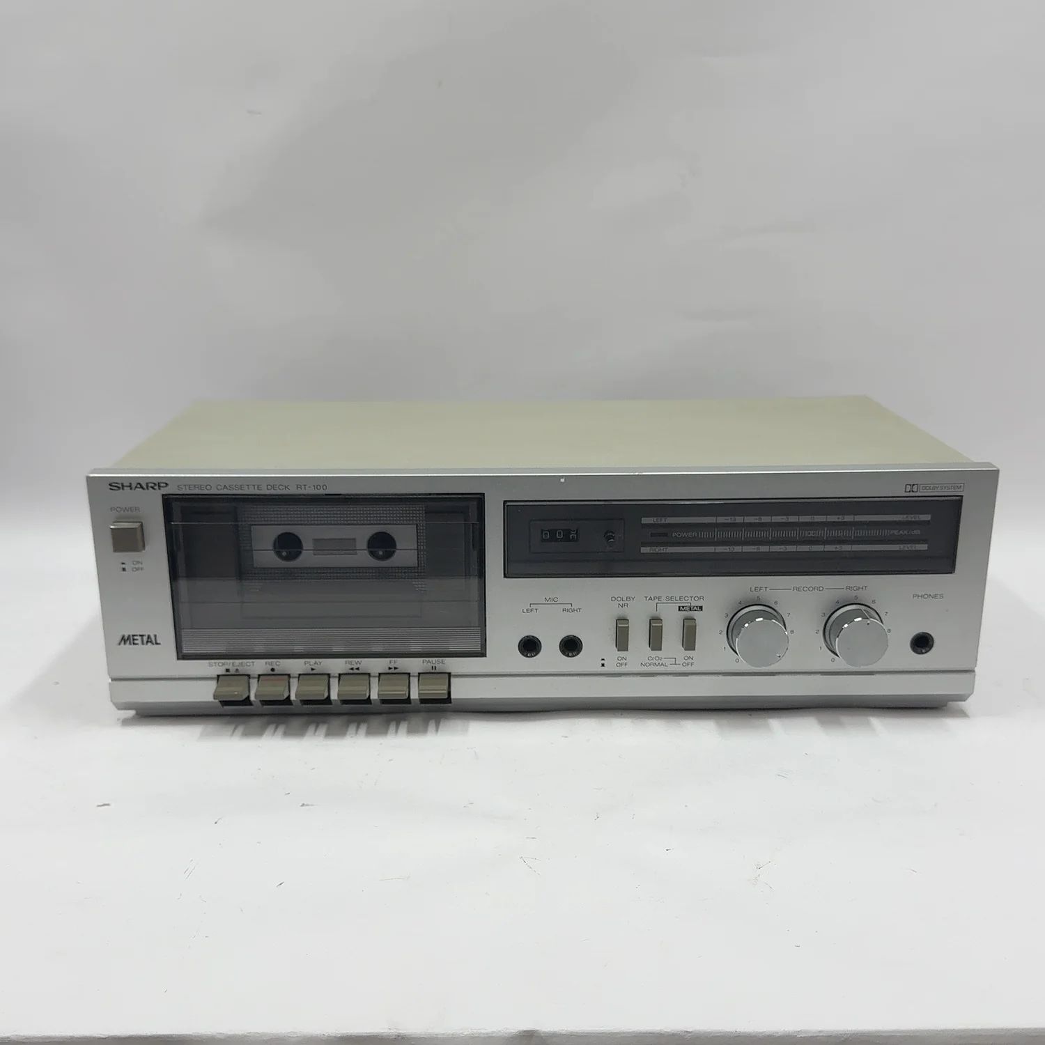 Sharp RT-100 METAL Stereo Cassette Deck Tape Player Recorder