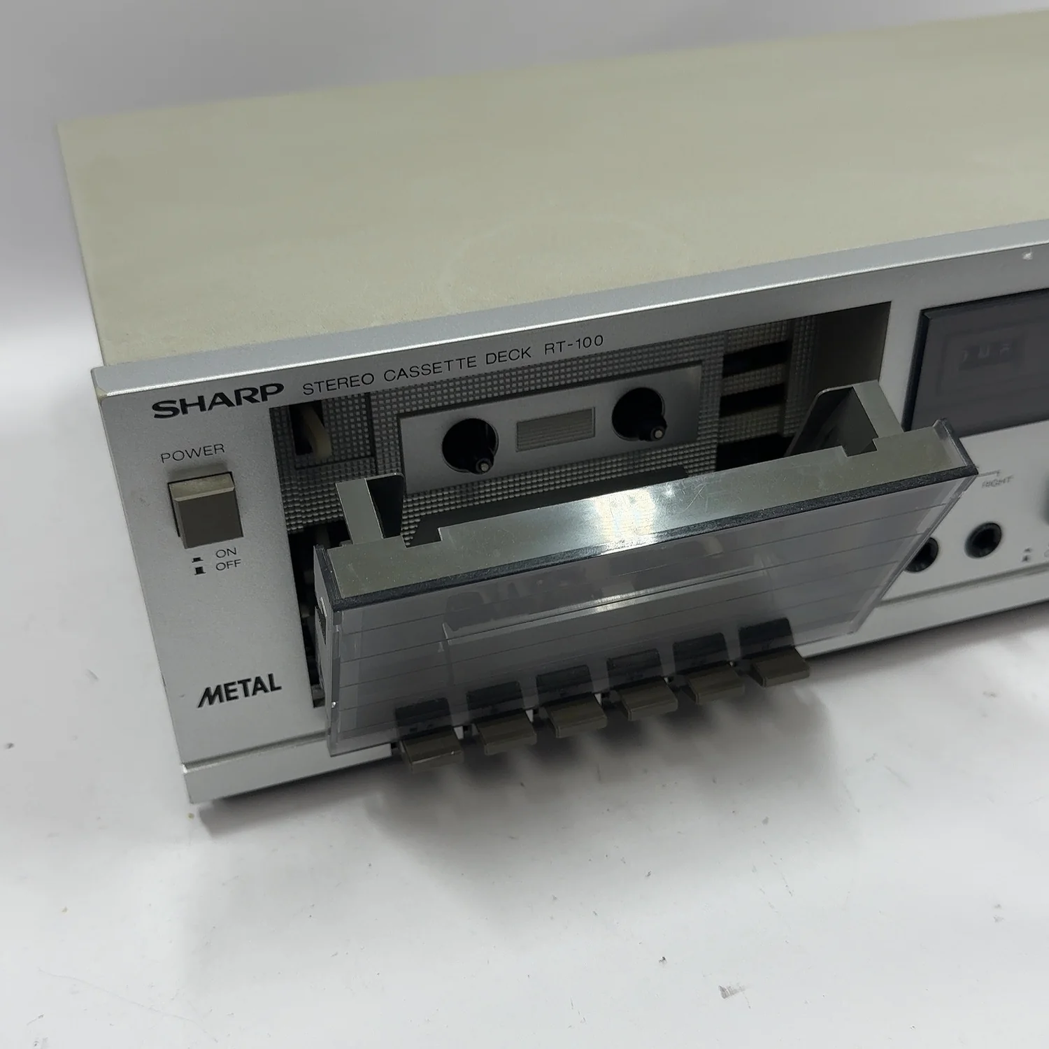 Sharp RT-100 METAL Stereo Cassette Deck Tape Player Recorder - Image 2