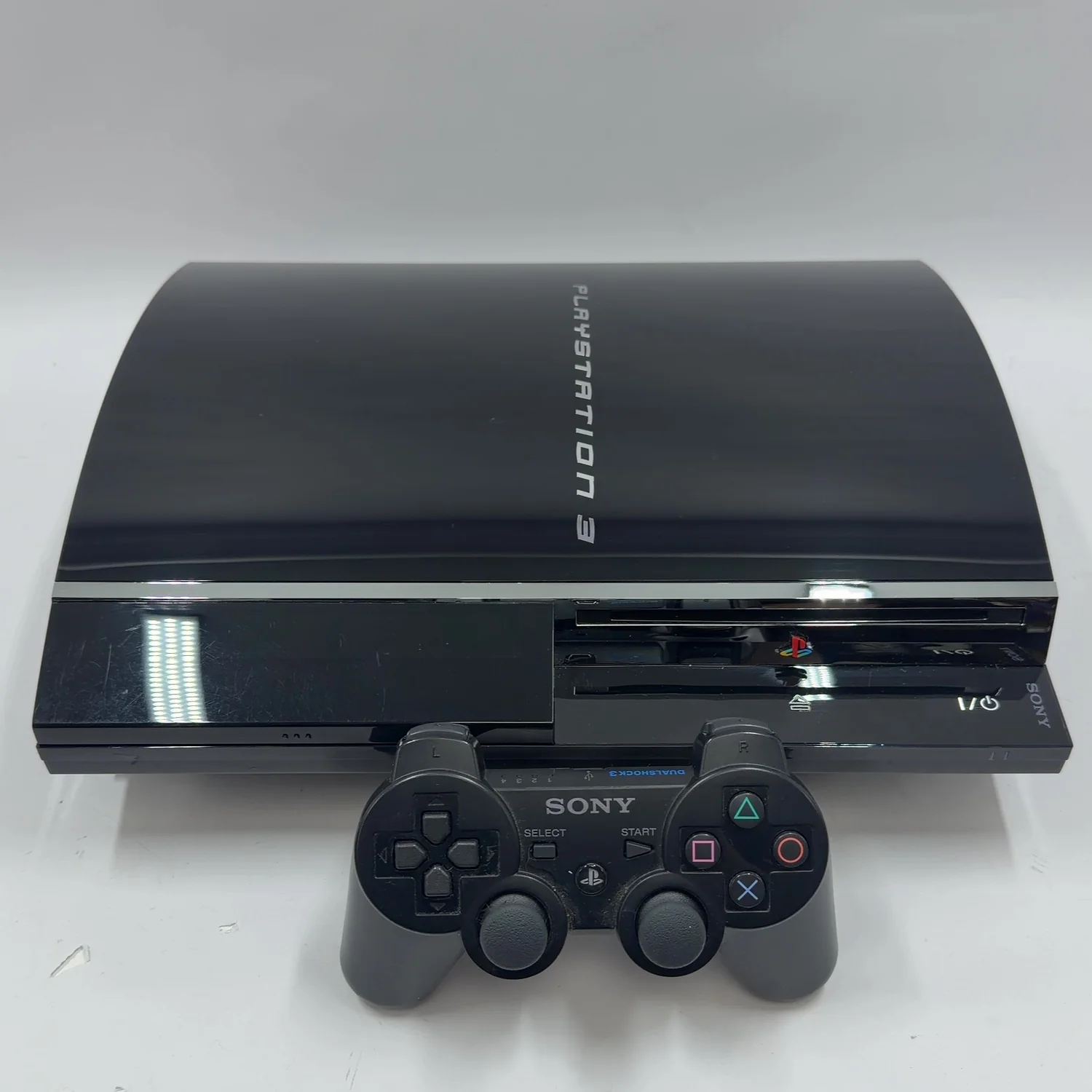 Sony PlayStation 3 Fat PS3 60GB Black Console Gaming System CECHA01