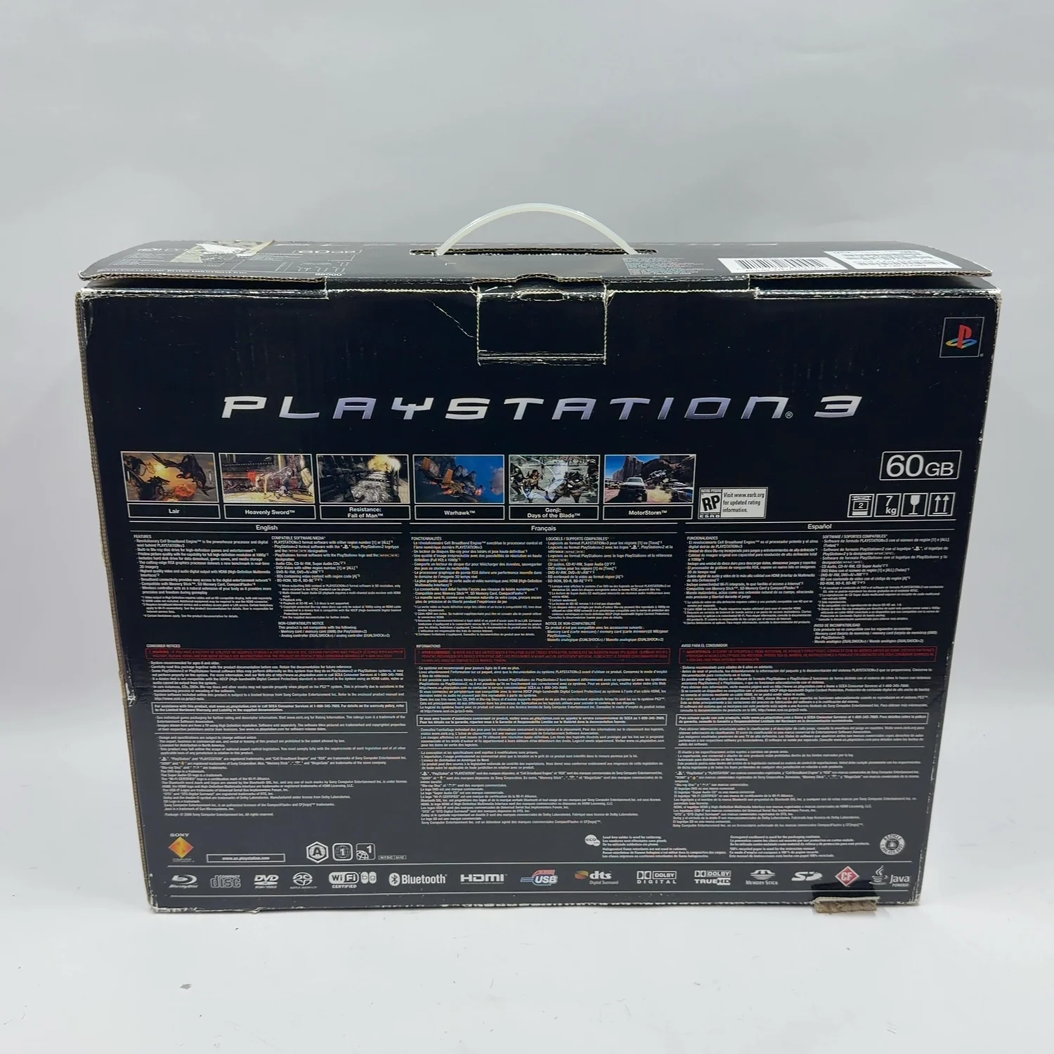 Sony PlayStation 3 Fat PS3 60GB Black Console Gaming System CECHA01 - Image 14
