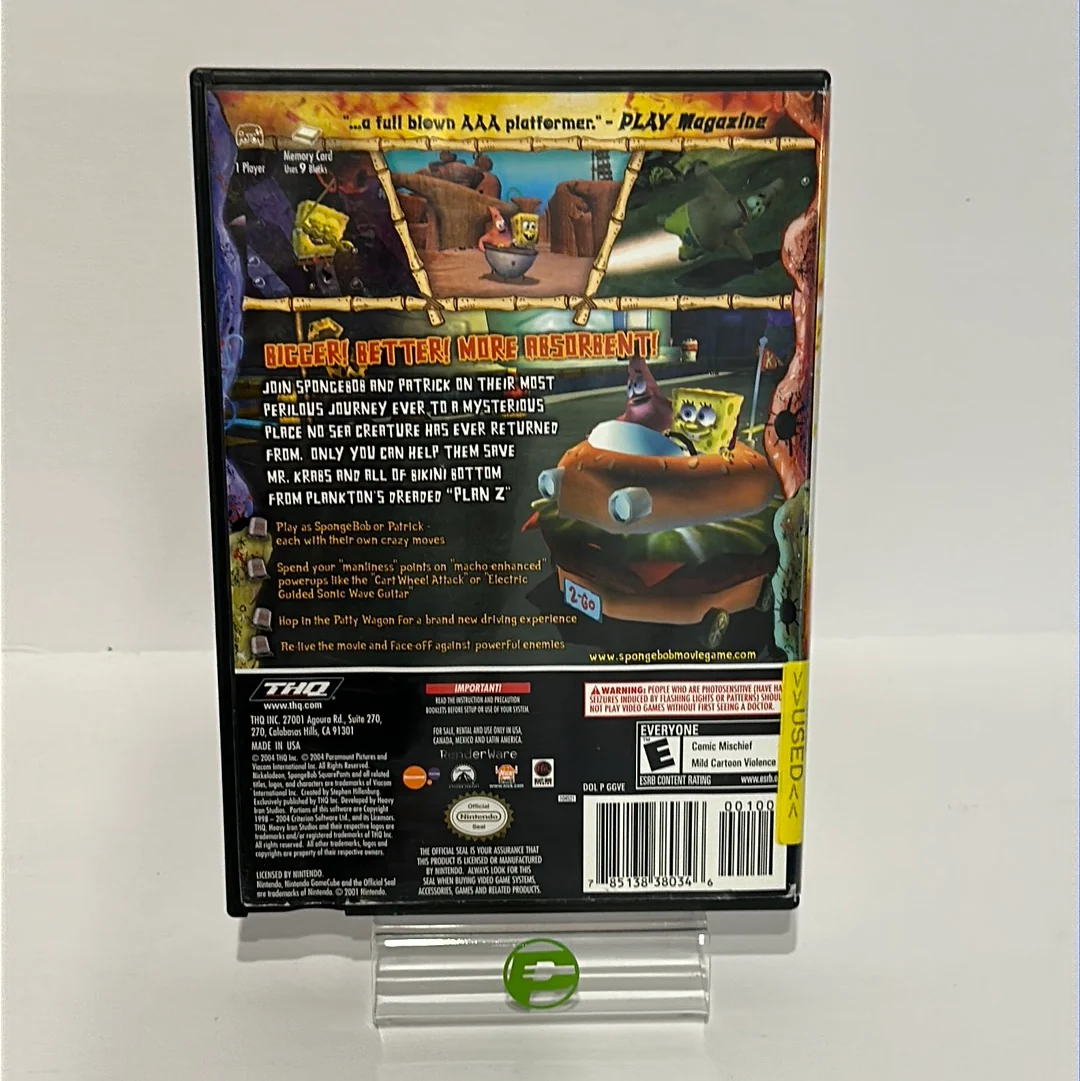 SpongeBob SquarePants The Movie (Nintendo GameCube, 2004) - Image 2