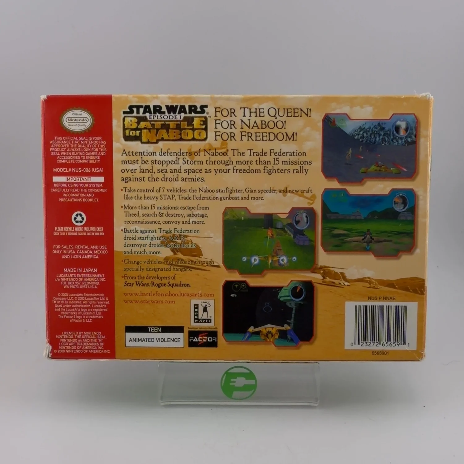 Star Wars Battle for Naboo (Nintendo 64 N64, 2000) - Image 2
